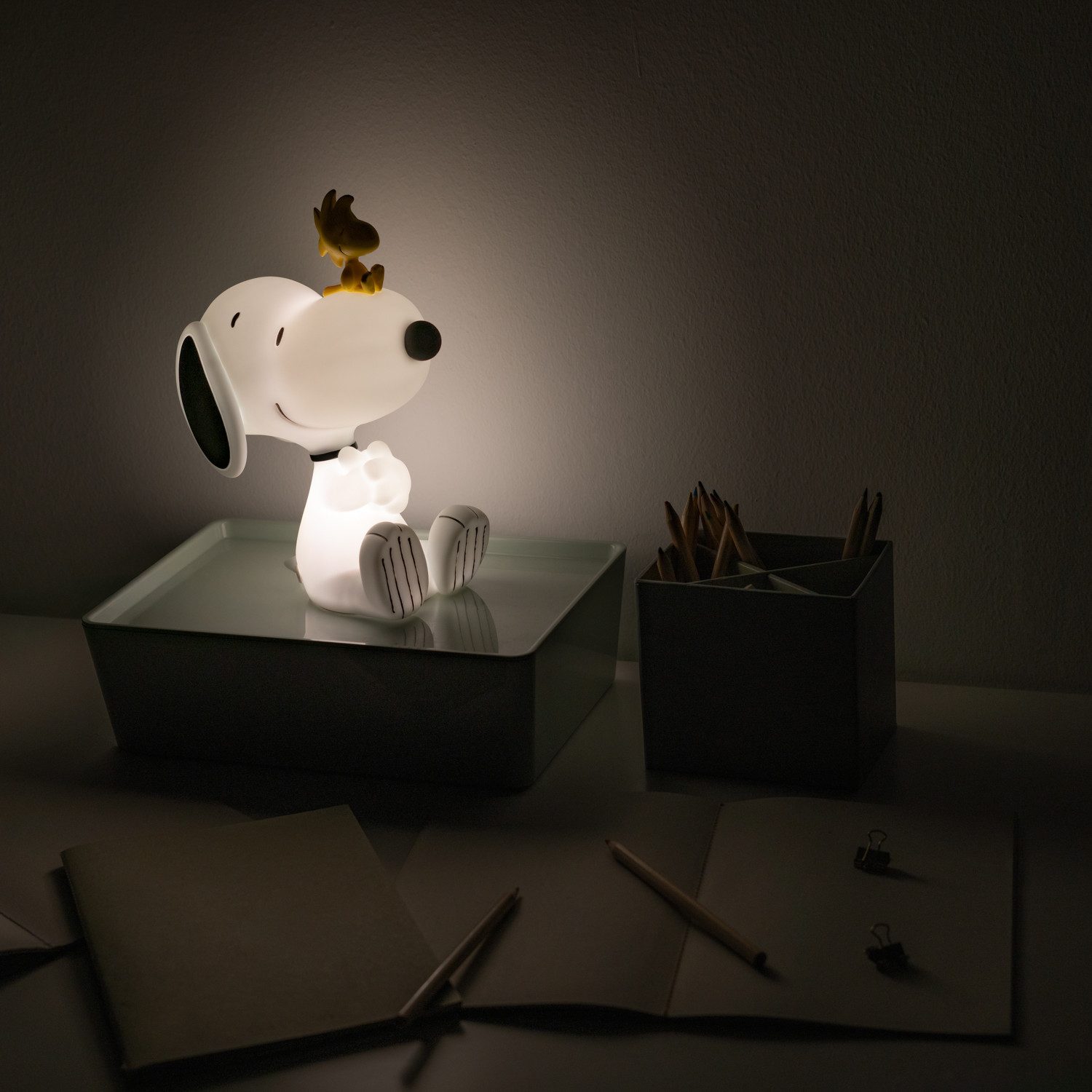 Grupo Erik LED Dekolicht Peanuts Snoopy & Woodstock 3D LED-Dekolampe, LED fest integriert, Weiß – Bild 3 von 5