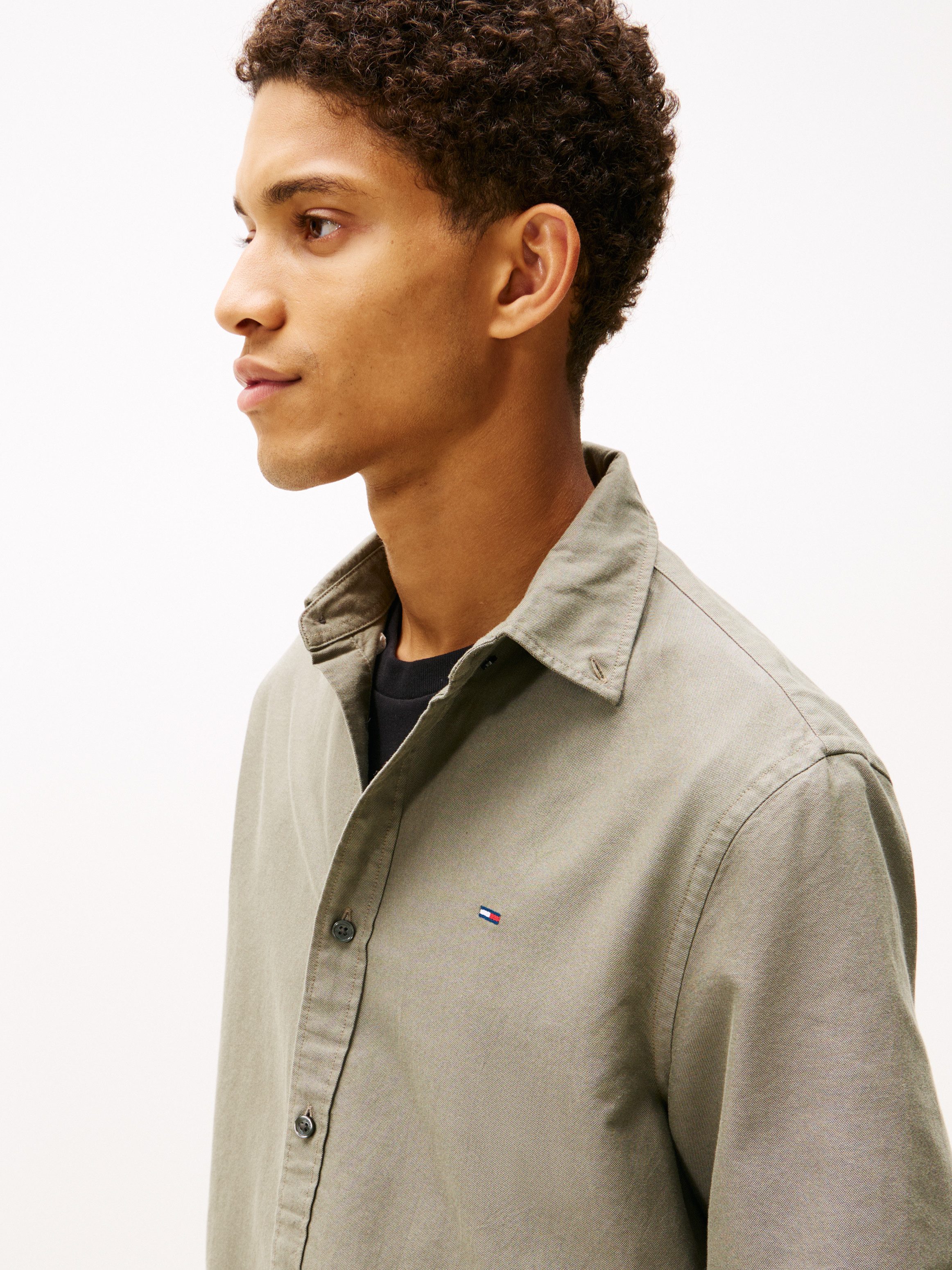 Tommy Jeans Langarmhemd TJM REG OXFORD SHIRT EXT Mit Rundhalsausschnitt günstig online kaufen