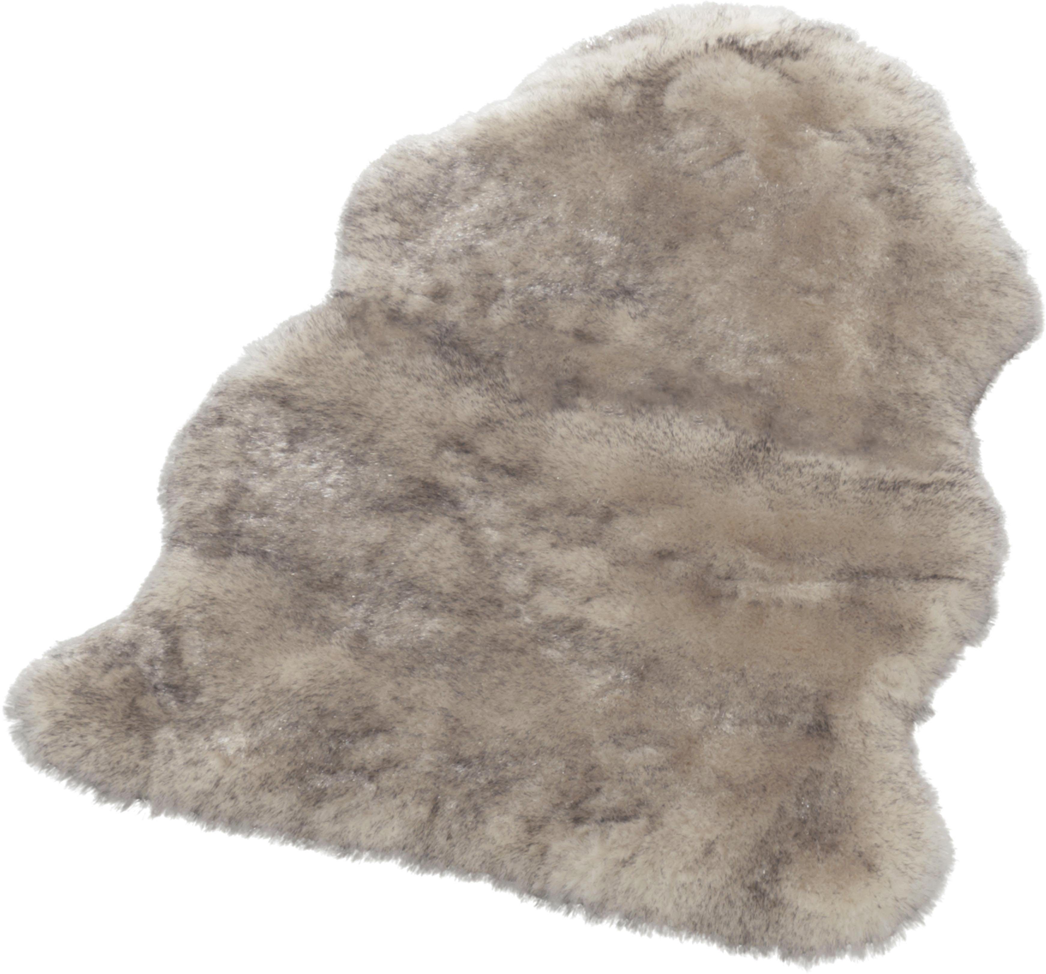 HANSE Home Fellteppich Superior, fellförmig, Höhe: 45 mm, Bettvorleger, 2-Teilig, Kunstfell, Weich, Flokati-Design, Schlafzimmer