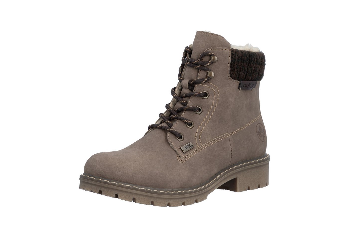 Rieker Winterstiefelette Schnürboots, Schnürstiefelette, TEX-Membran und Profilsohle