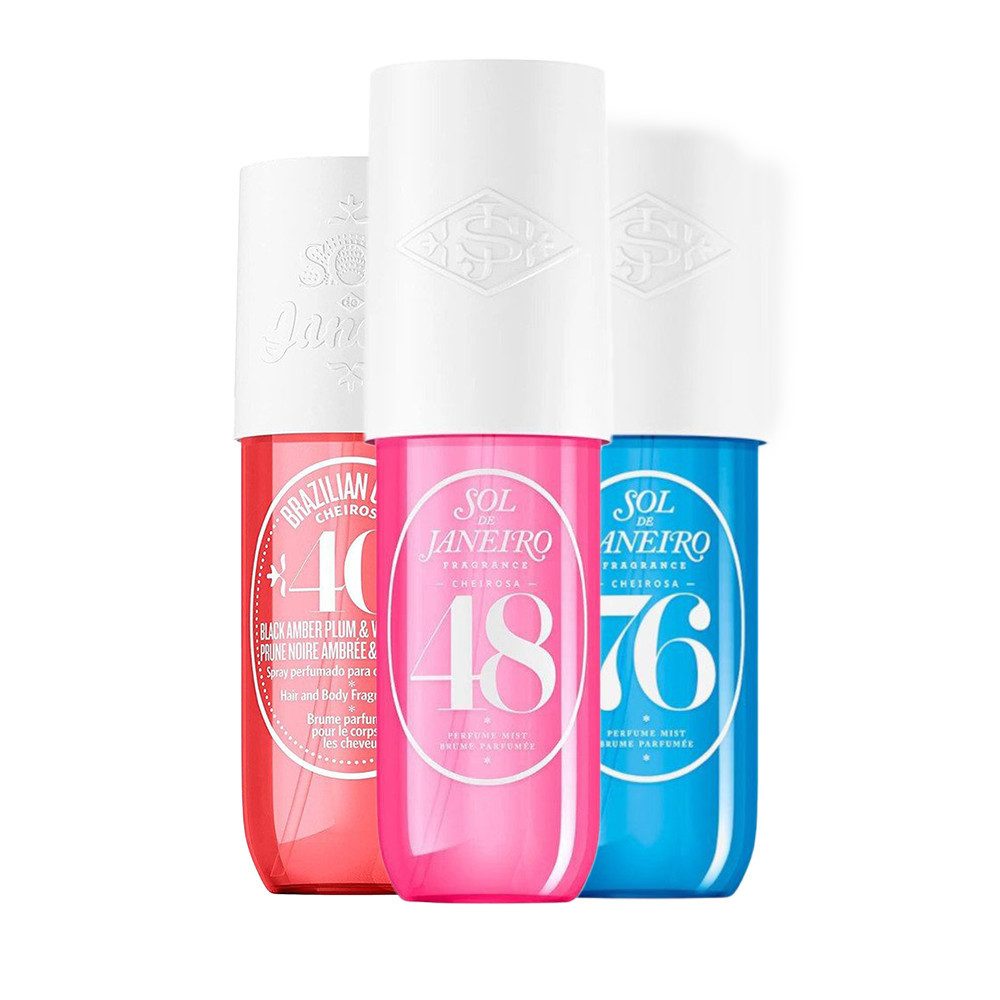 Sol de Janeiro Gesichts- und Körperspray Sol de Janeiro Cheirosa Perfume Mist 3er Set Travel Size, 3-tlg., Drei ikonische Body & Hair Mists in praktischer Travel Size