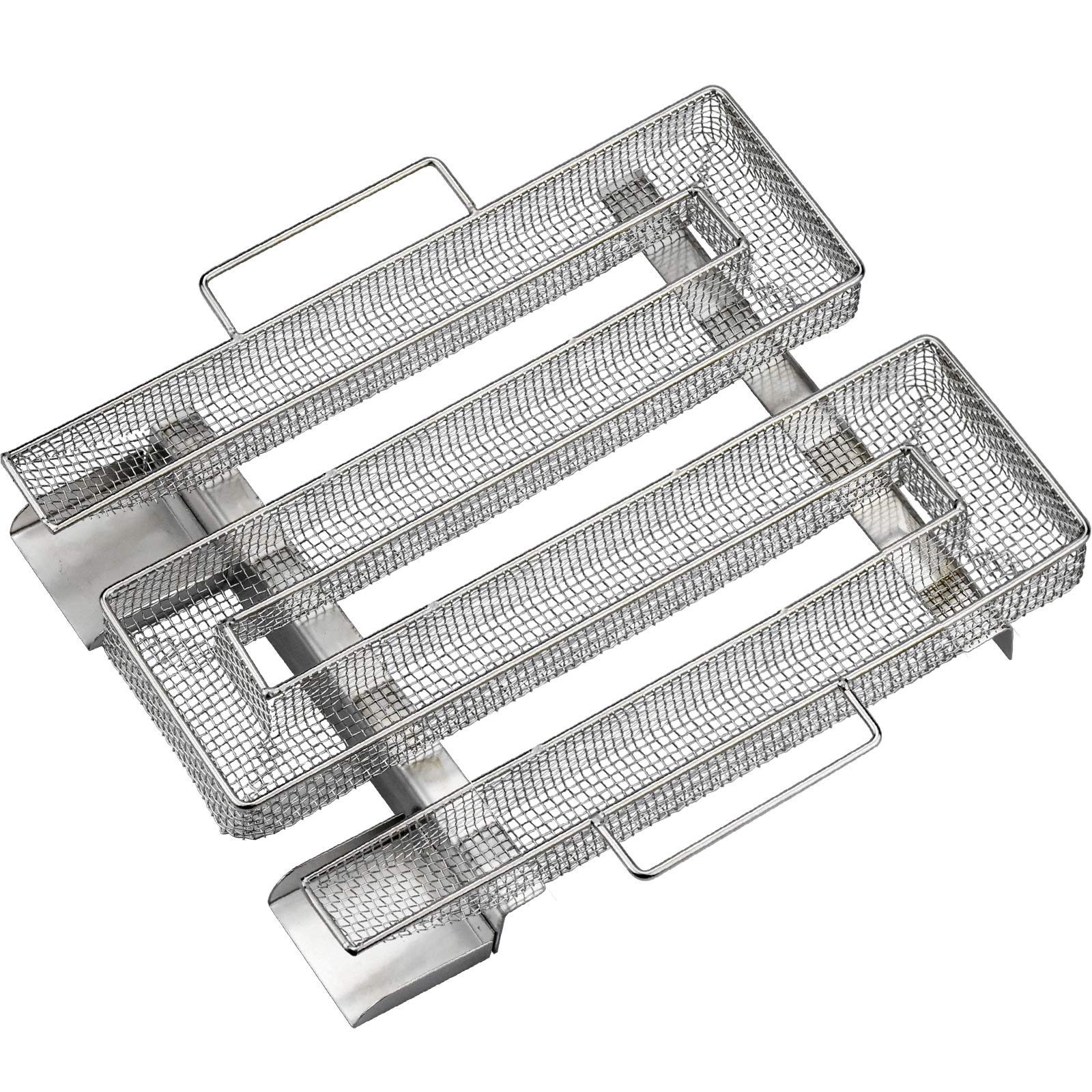 Kityhome Räucherbox Räucherofen Kaltrauchgenerator,Edelstahl Raucherzeuger,Räucherbox (hitzebeständig und langlebig) Robustes, rostfreies Edelstahl Rauchgenerator vom Typ M, bequemer Griff, geeignet für Speck