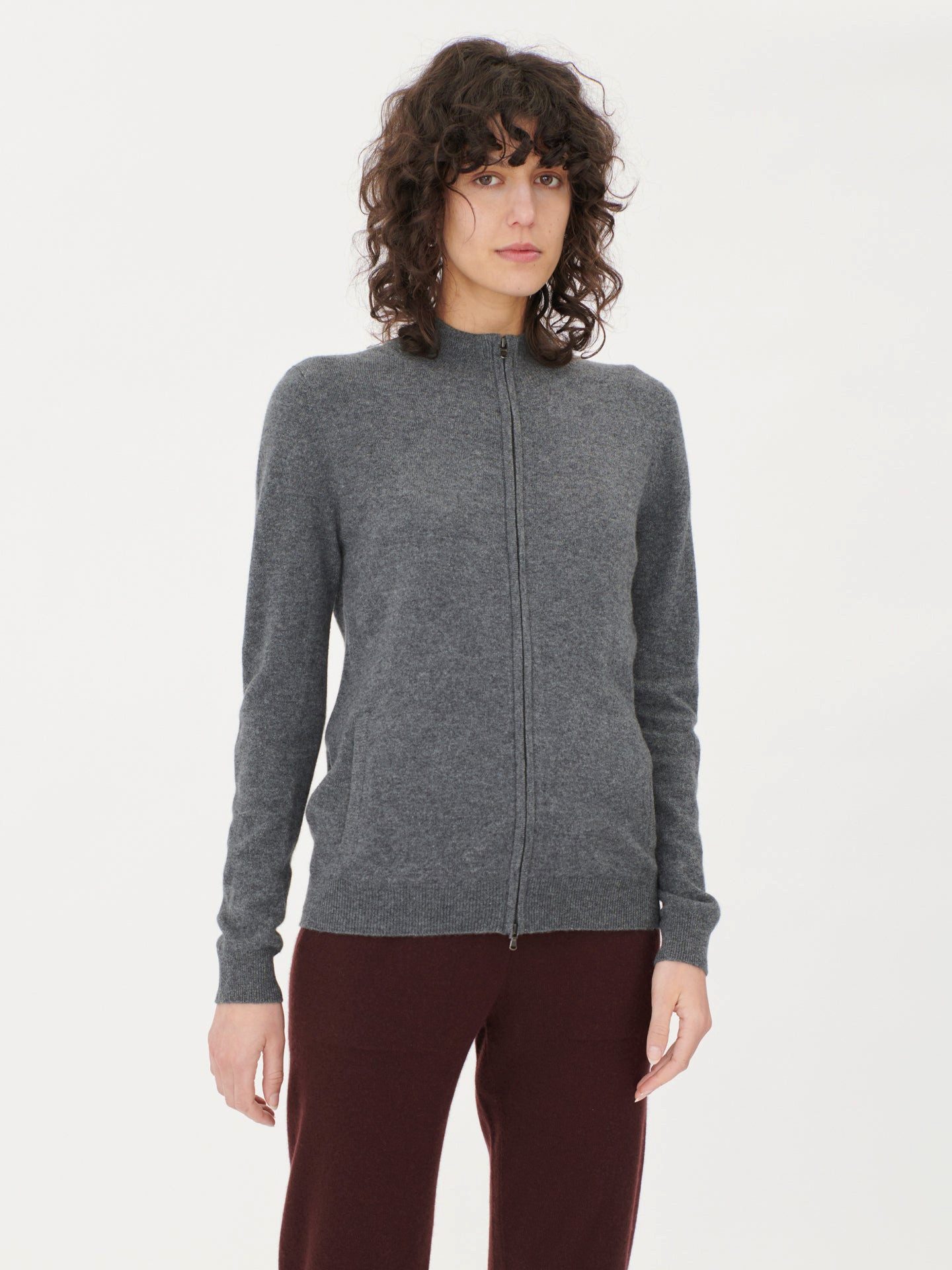 GOBI Cashmere Cardigan Kaschmirstrickjacke mit Reißverschluss günstig online kaufen