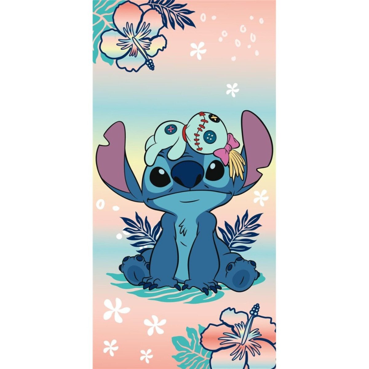 Lilo & Stitch Strandtuch Badetuch 70 × 140 cm leicht und schnelltrocknend