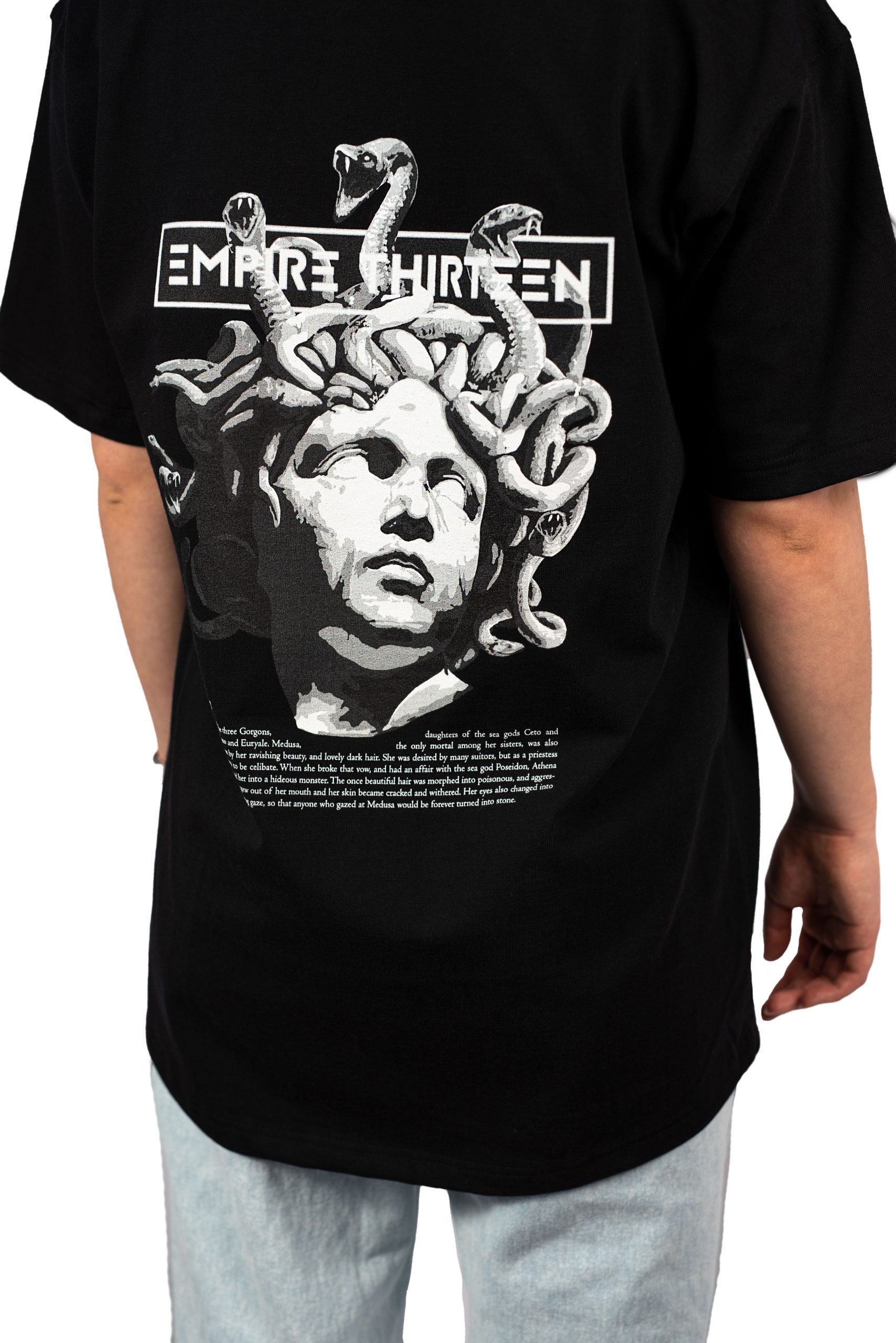 EMPIRE-THIRTEEN Oversize-Shirt OVERSIZED SHIRT "MEDUSA" MEDUSA Print auf Rücken