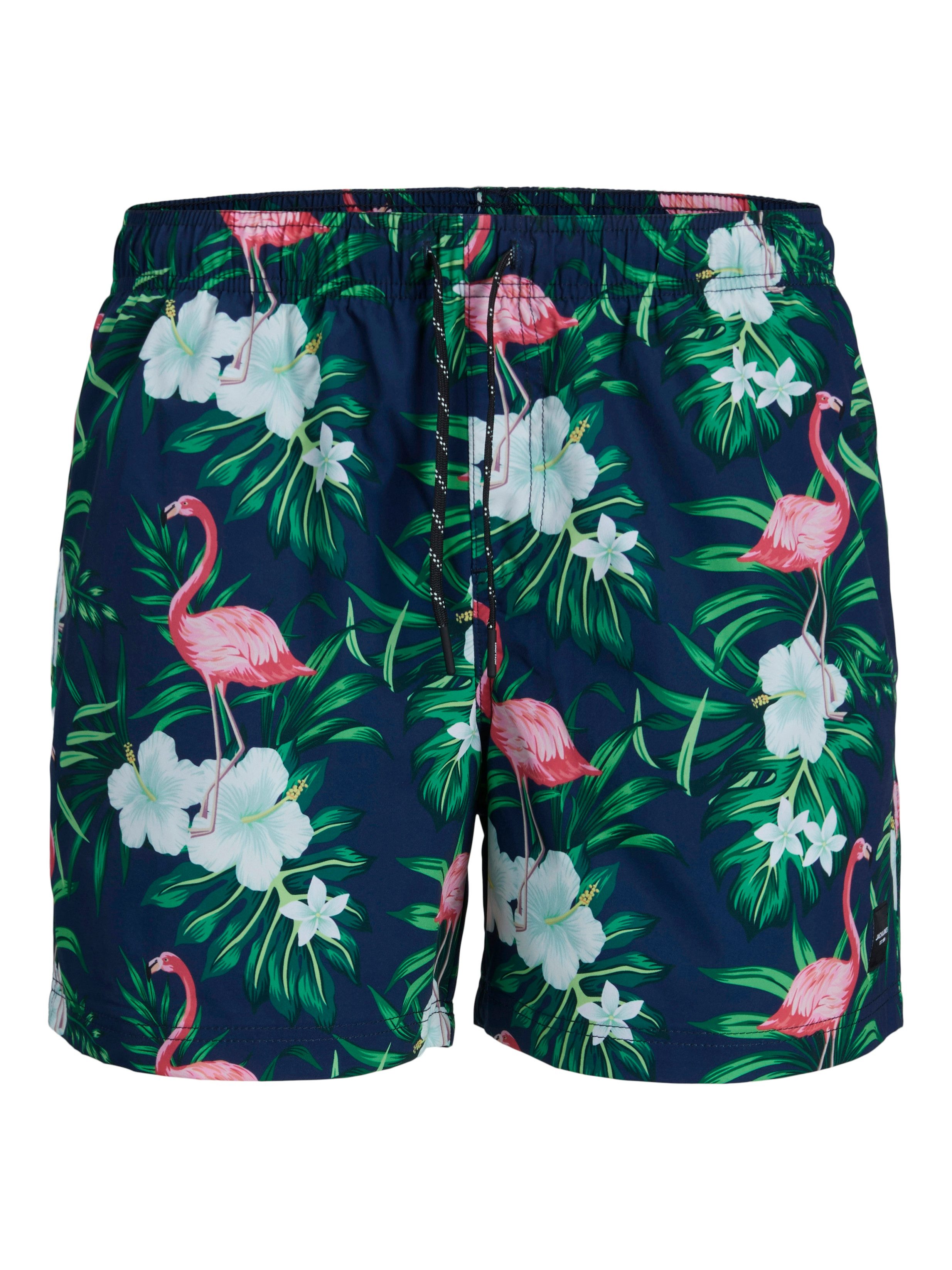 Jack & Jones Badeshorts JPSTMAUI Badeshort mit Print und elastischem Bund für Komfort gemustert, modisch, regular fit, Web