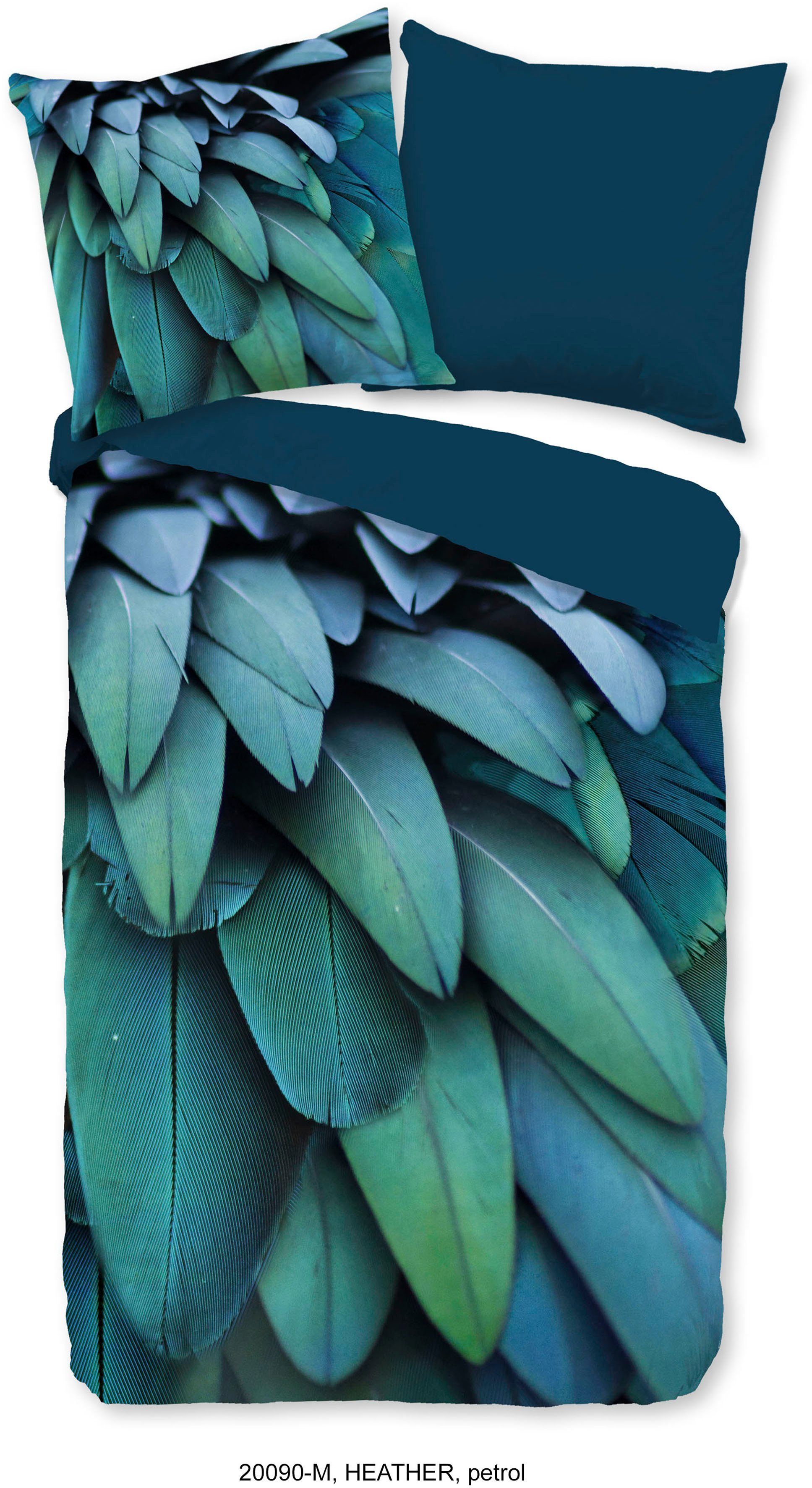 PURE luxury collection Wendebettwäsche Heather, Microfaser, günstig online kaufen