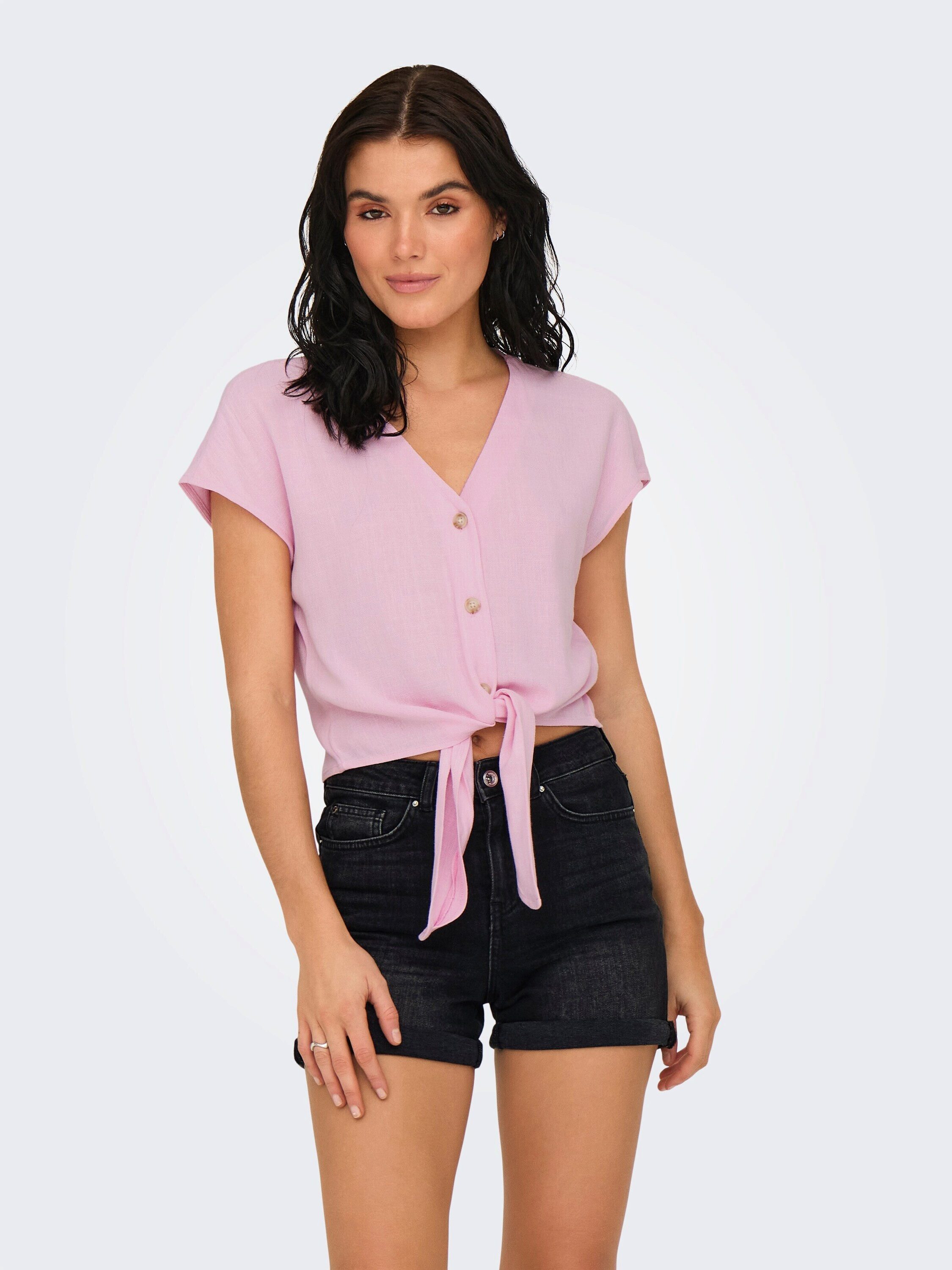 ONLY Funktionsbluse Siesta (1-tlg) Drapiert/gerafft
