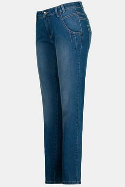 Gina Laura Regular-fit-Jeans Jeans Tina Taschen-Abnäher 5-Pocket gerades Bein