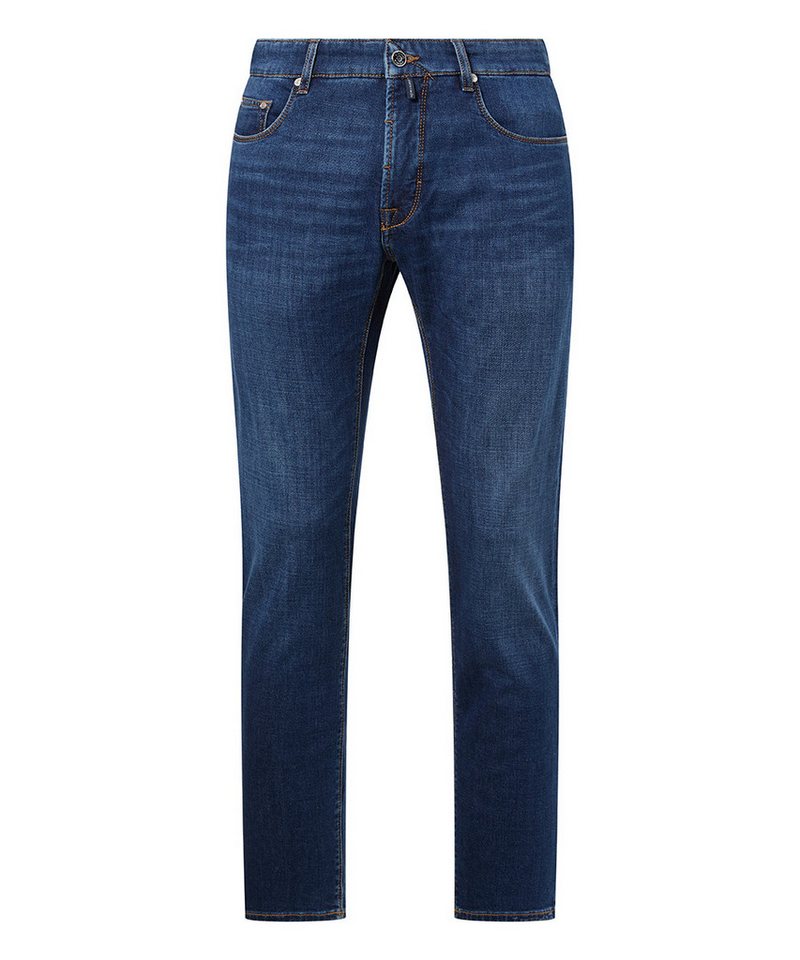 Pierre Cardin 5-Pocket-Jeans PIERRE CARDIN LYON dark blue used 34506 8166.6812 - LEFTHAND TWILL