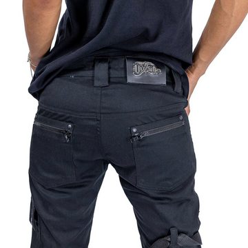 Vixxsin Stoffhose Sitara Gothic Pants Schnürung Trousers Industrial Gothic Riemen