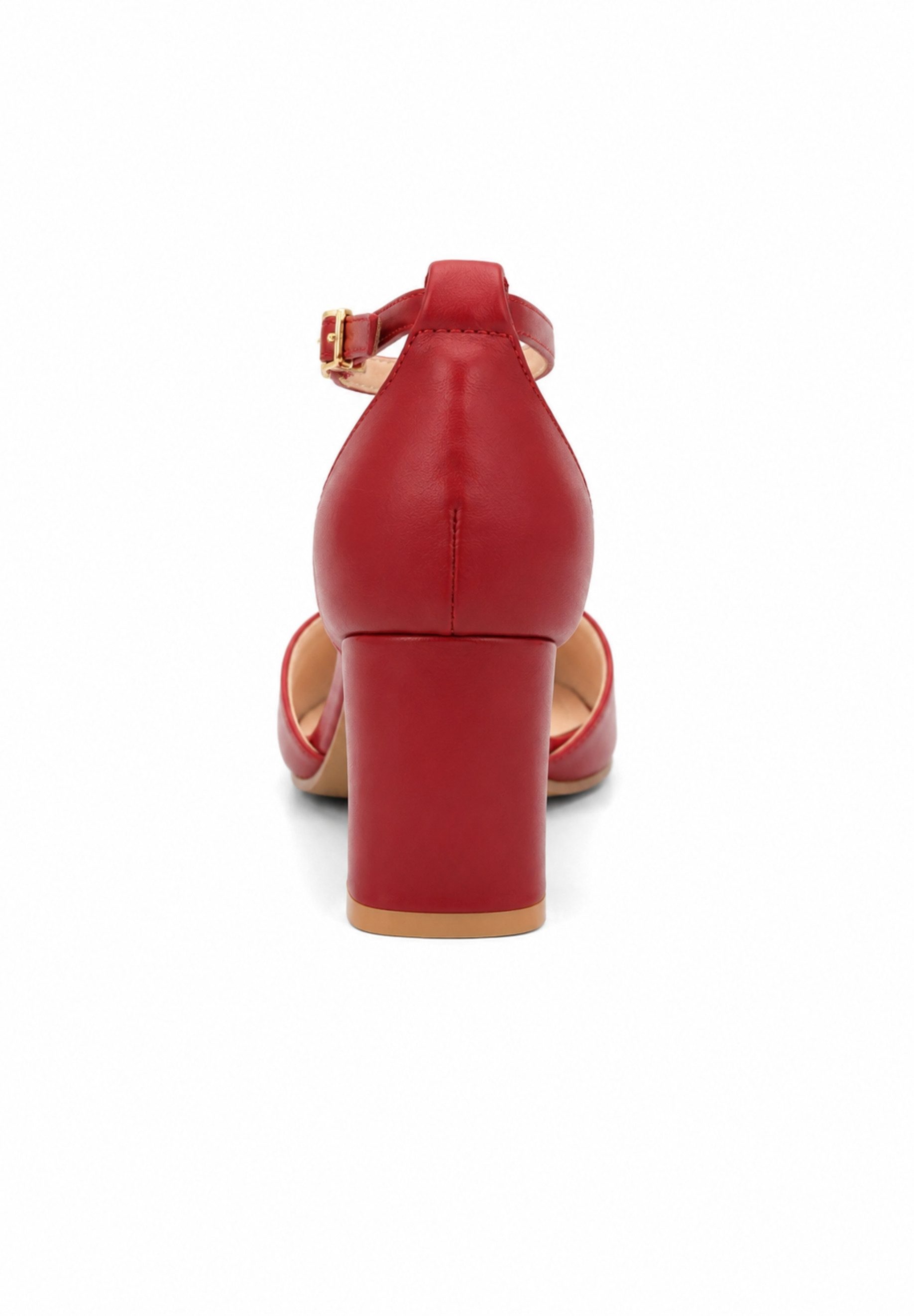 Elara Damen Pumps mit Fesselriemen, spitzer Form und Blockabsatz Sandalette