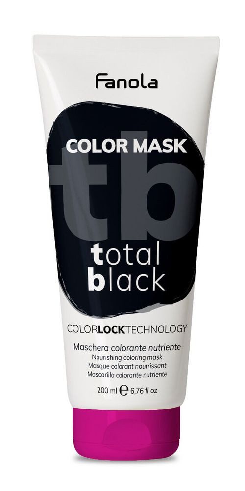 Fanola Haarfarbe Fanola Color Masker Total Black 200ml