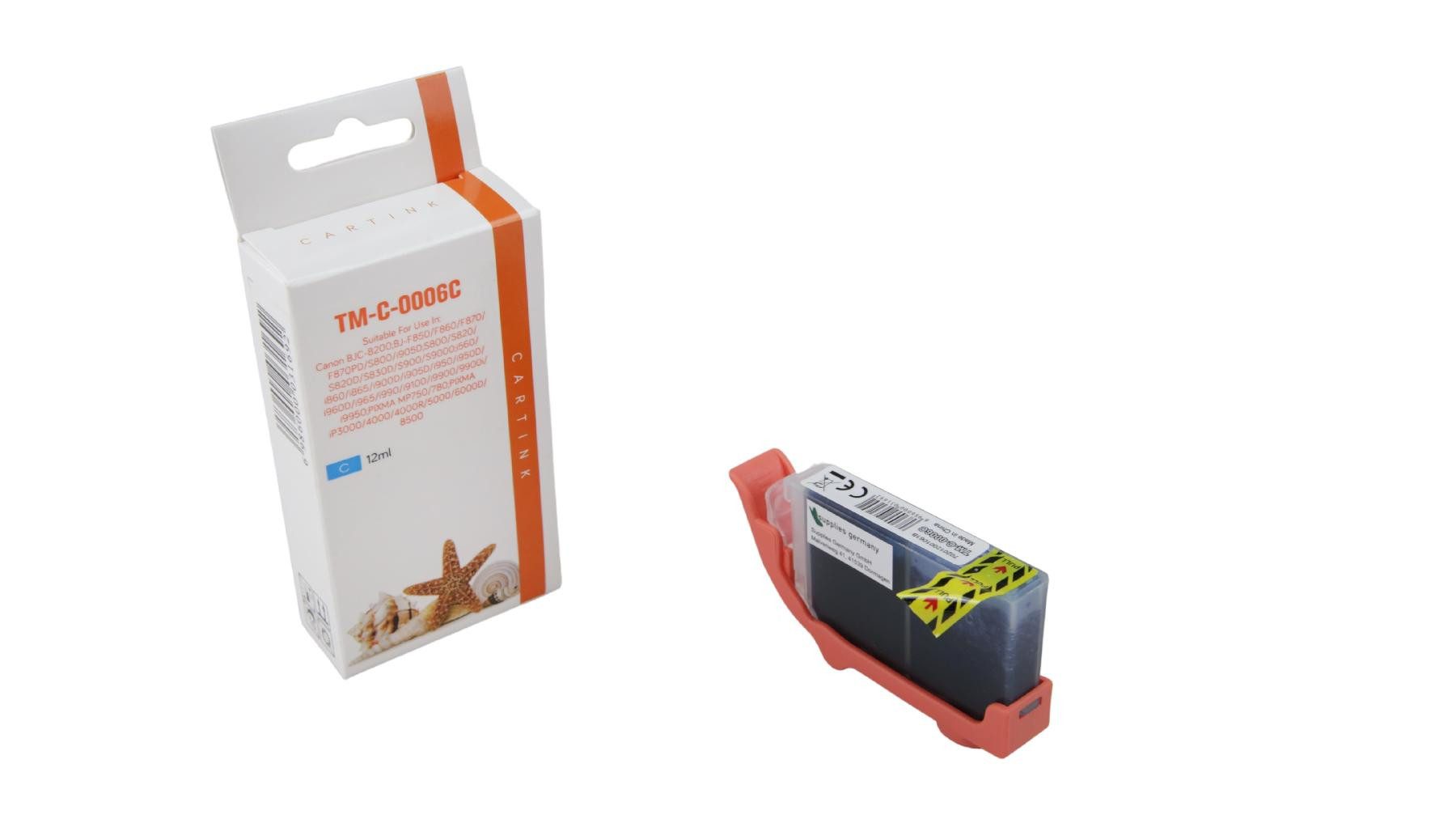 Supplies Germany BCI-3 EC / 4480-A-002 Tintenpatrone (1-tlg., Tintenpatrone cyan cyan 280 Seiten)