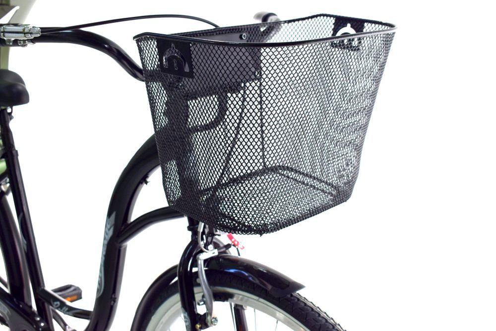 T&Y Trade City Bike 28 inch Children's Girls' City Bicycle Bike Road Traffic Regulations Reflective Black 1 Gear, 1 Speed, Coaster Brake, Luggage Rack, Lights, Kickstand, Basket