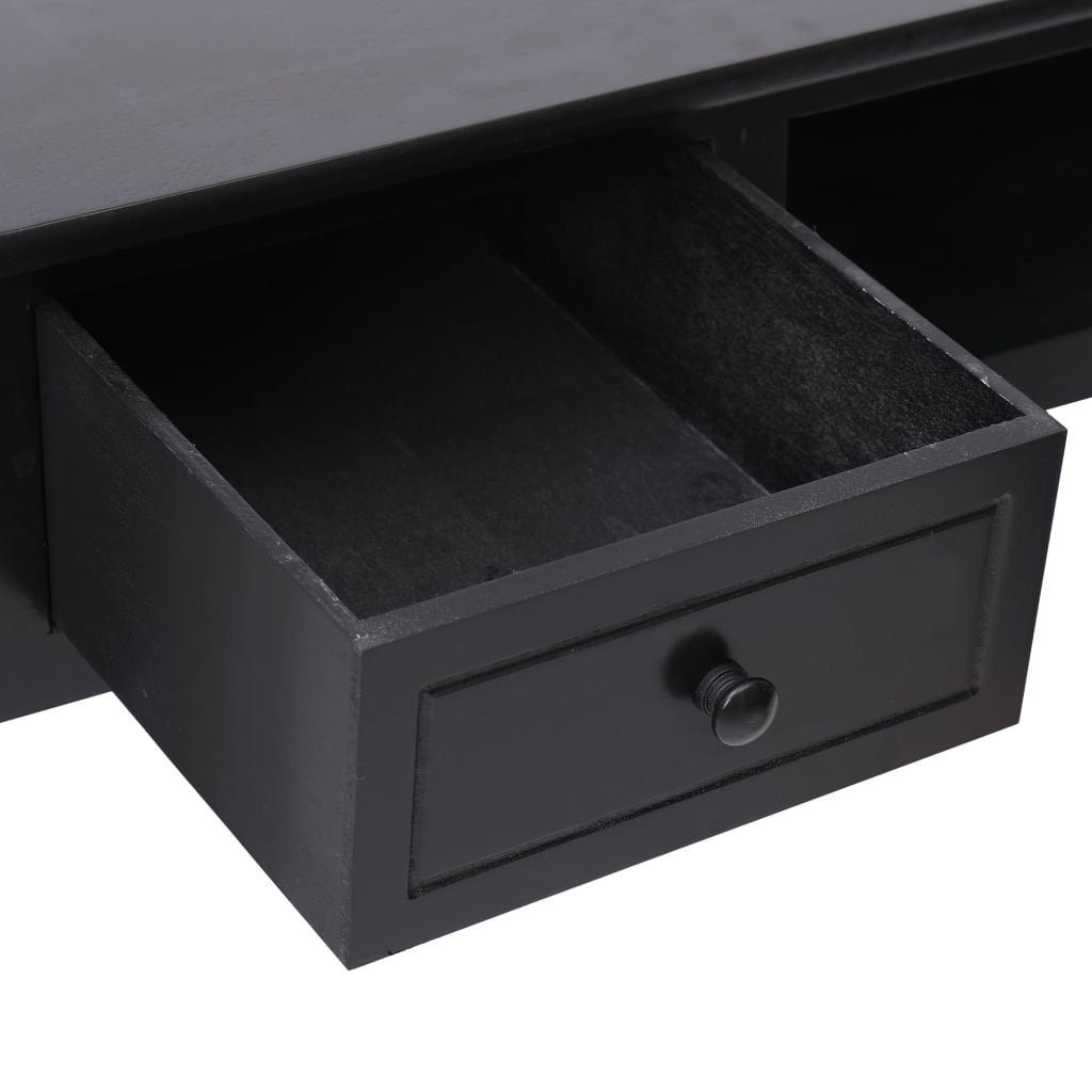 Schwarz | Schwarz Holz cm vidaXL Schreibtisch Schwarz 110×45×76 Schreibtisch
