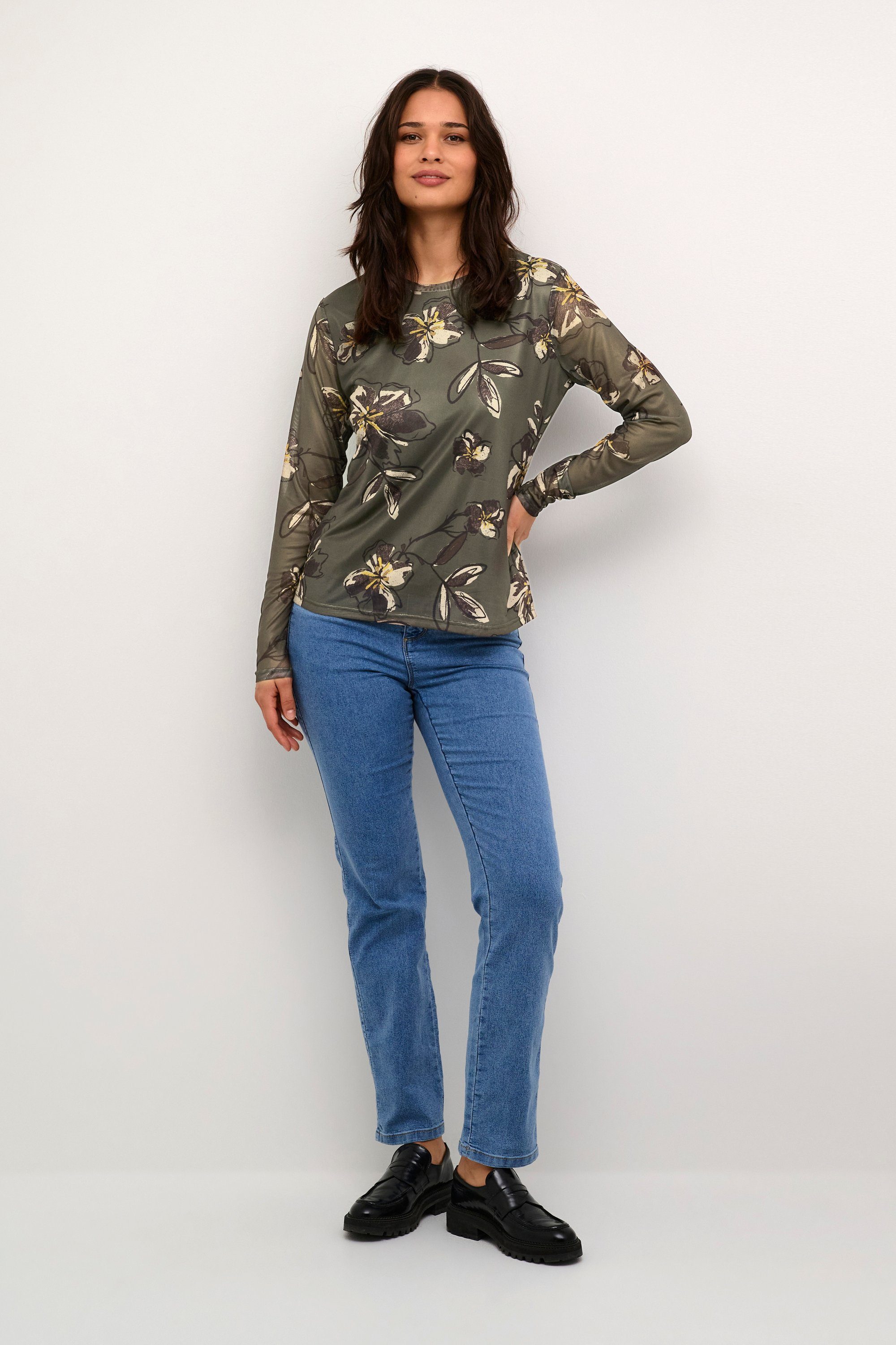 KAFFE Langarmbluse Langarm-Bluse BPjuliane