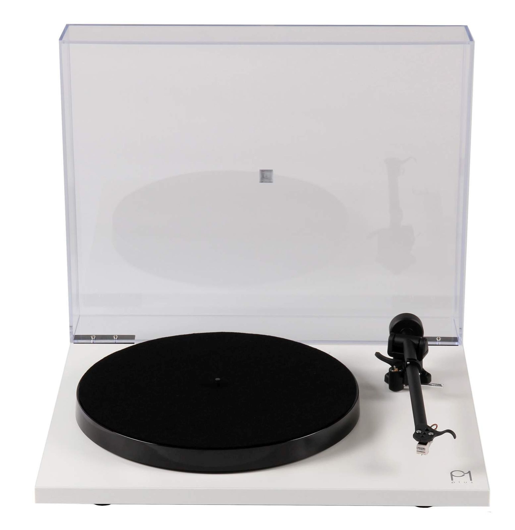 rega Rega Planar 1 Plus Проигрыватели Weiß Matt mit MM-Tonabnehmer Phono Проигрыватели (Riemenantrieb, nicht zutreffend, Plug-and-Play, 2 Geschwindigkeiten,mit Abdeckhaube/Deckel)