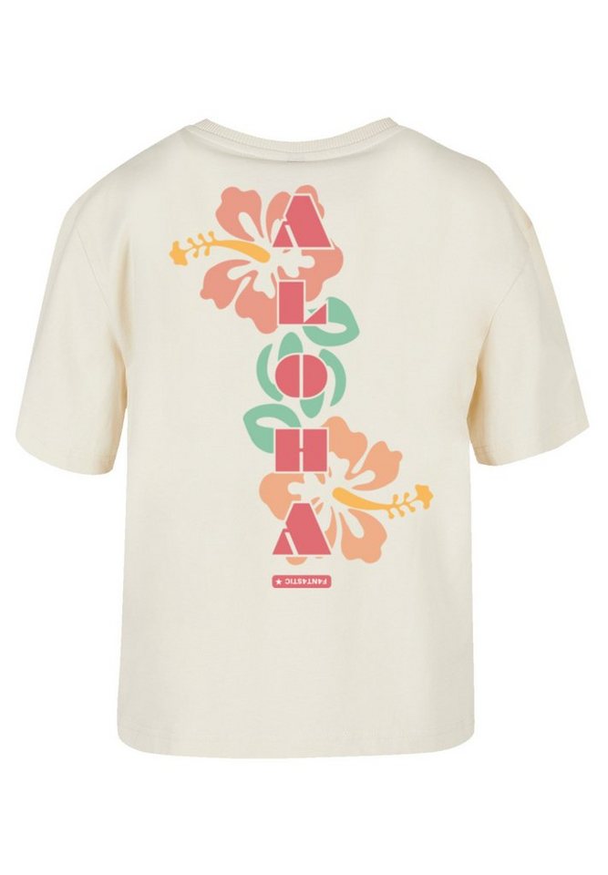 F4NT4STIC T-Shirt PLUS SIZE Aloha Print, Fällt weit aus, bitte eine Größe  kleiner bestellen