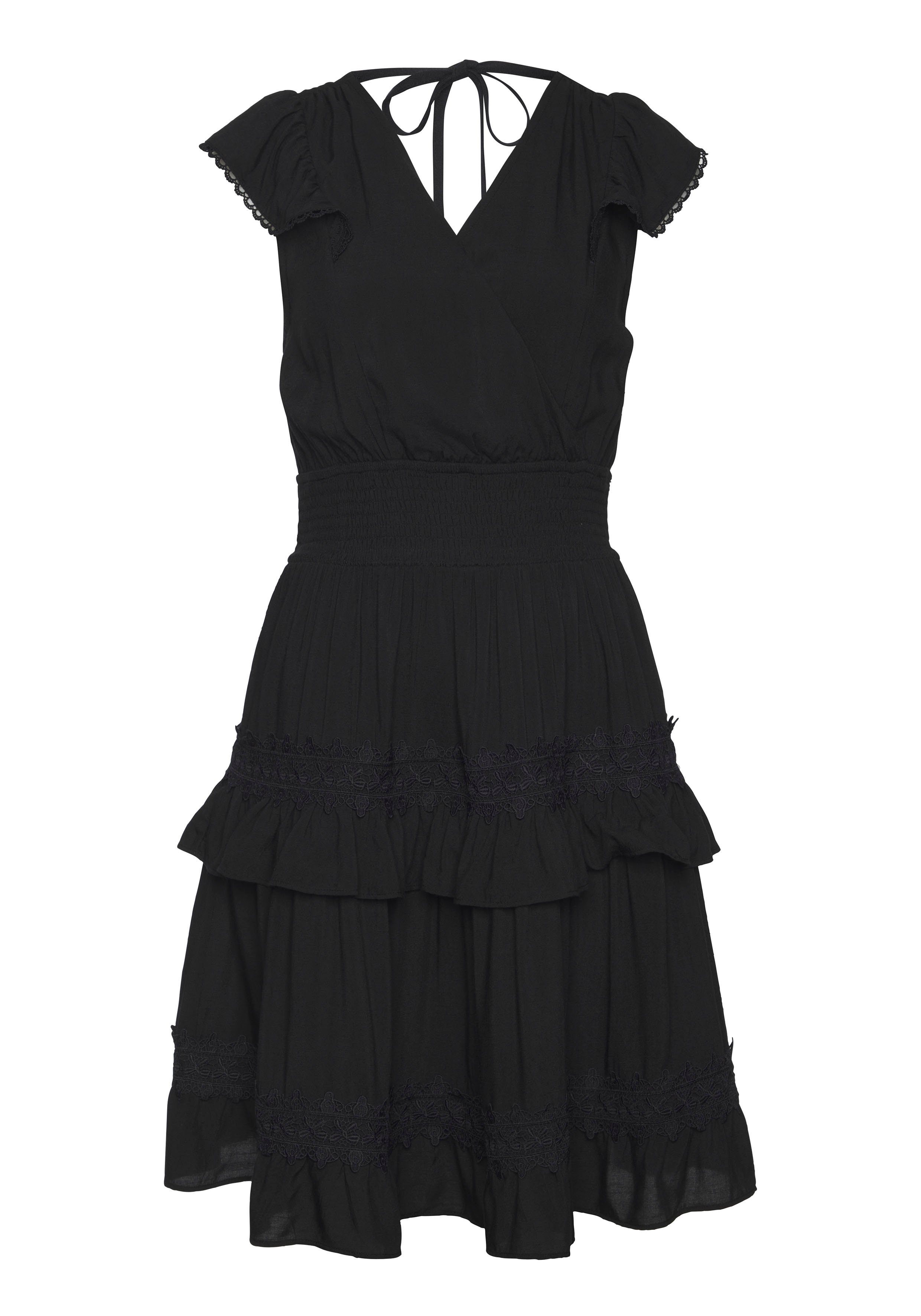 Vivance Spitzenkleid mit verspielten Volants, Minikleid, günstig online kaufen