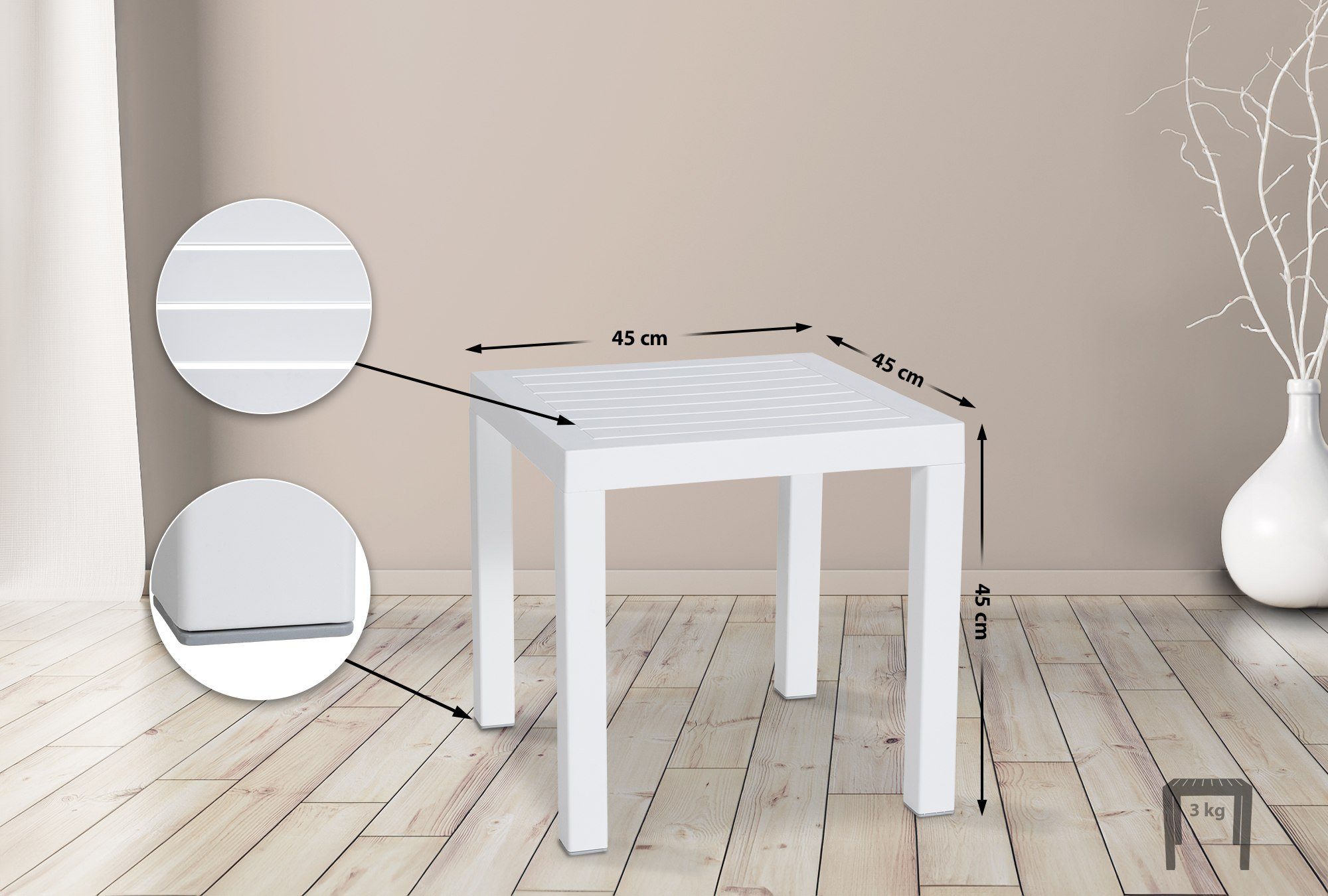 CLP Gartentisch Ocean Kunststoff, UV-beständig und günstig online kaufen