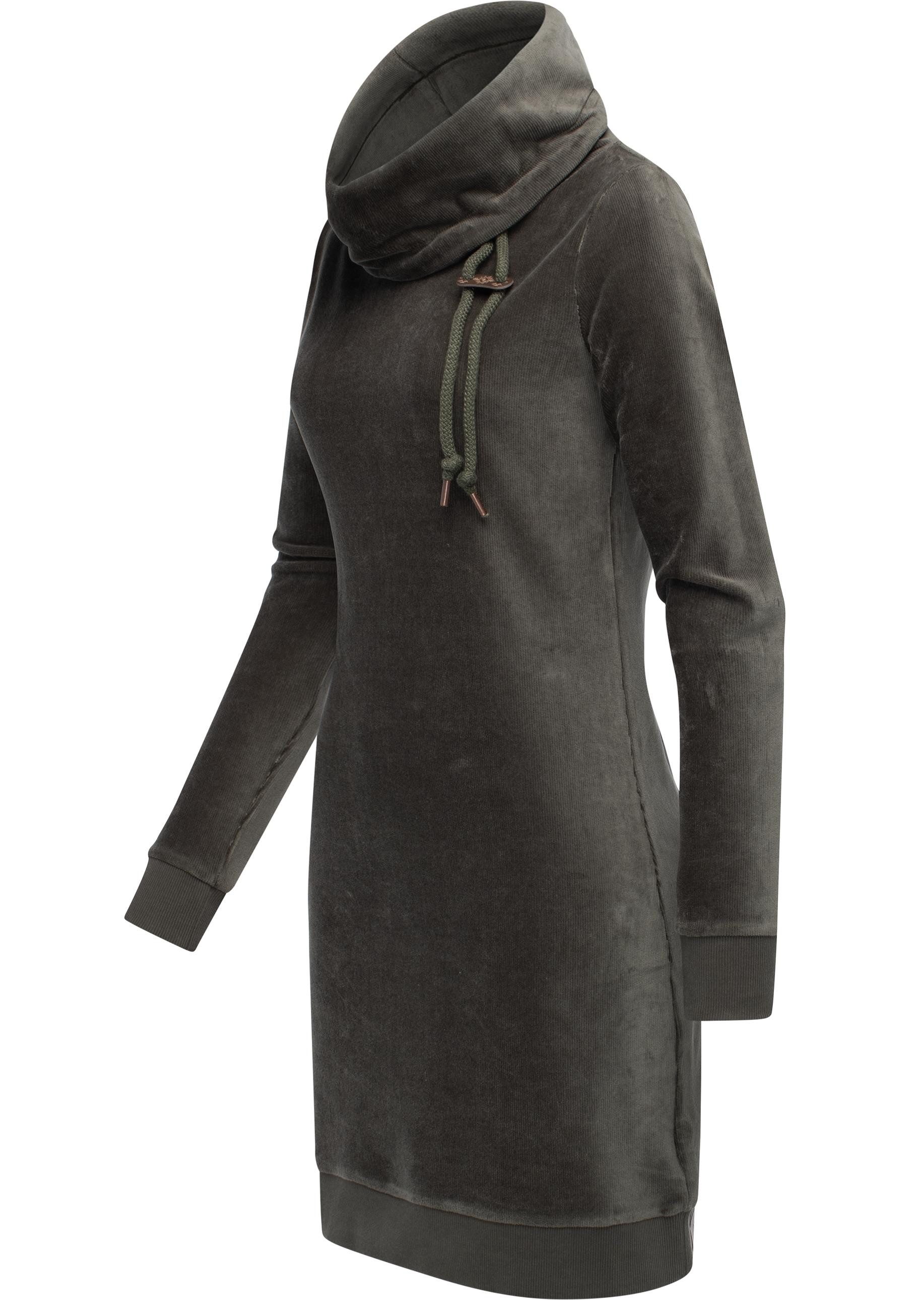 Ragwear Sweatkleid Chloe Velvet stylisches Langarmkleid günstig online kaufen