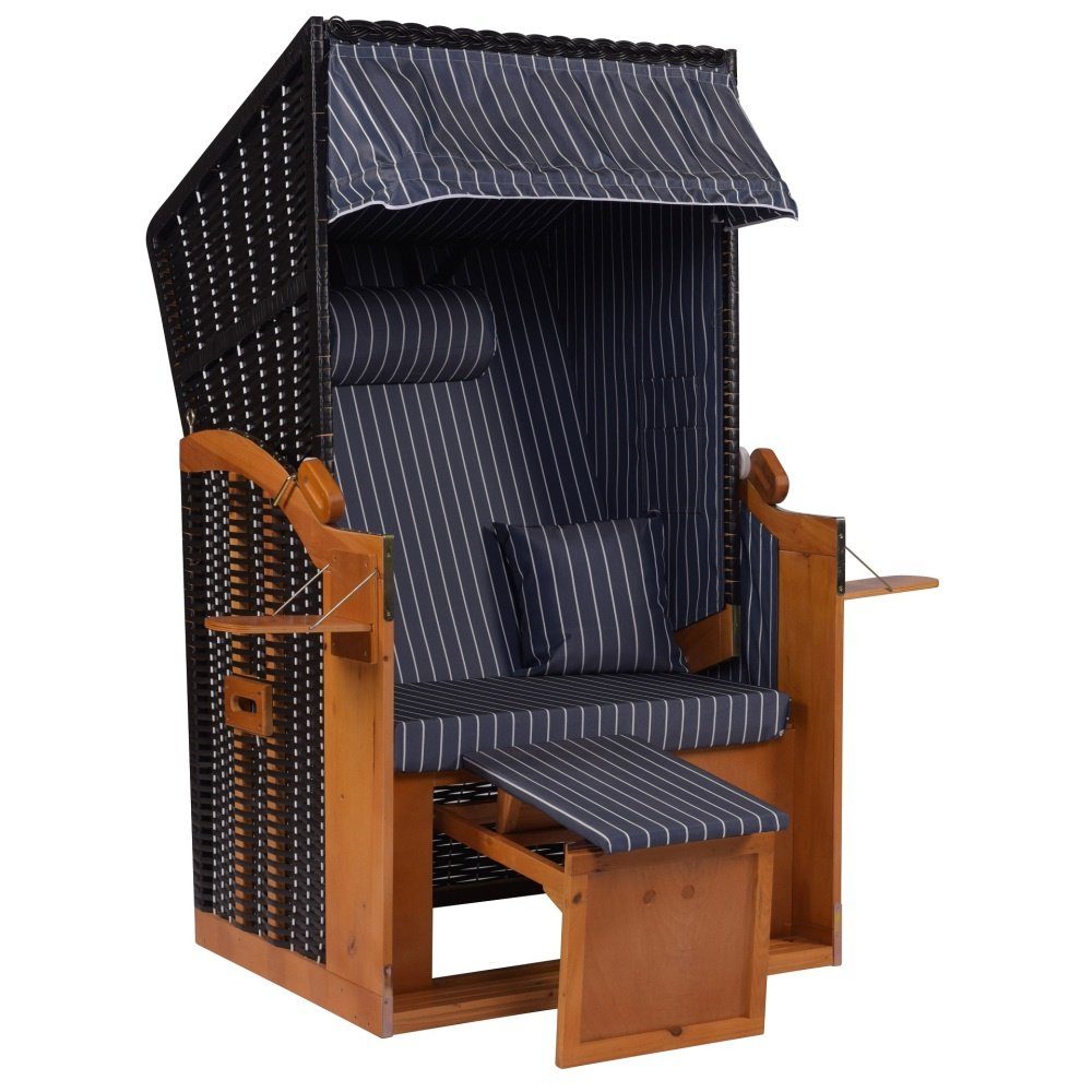 intergrill Strandkorb Strandschönheiten Ava Ostsee Single, BxTxH: 95x80x160 cm, Gartenmöbel