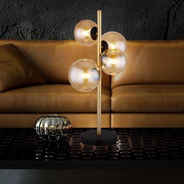 Globo LED Tischleuchte, Leuchtmittel inklusive, Warmweiß, Tischleuchte LED Nachttischleuchte Glas Kugeln Design Tischlampe