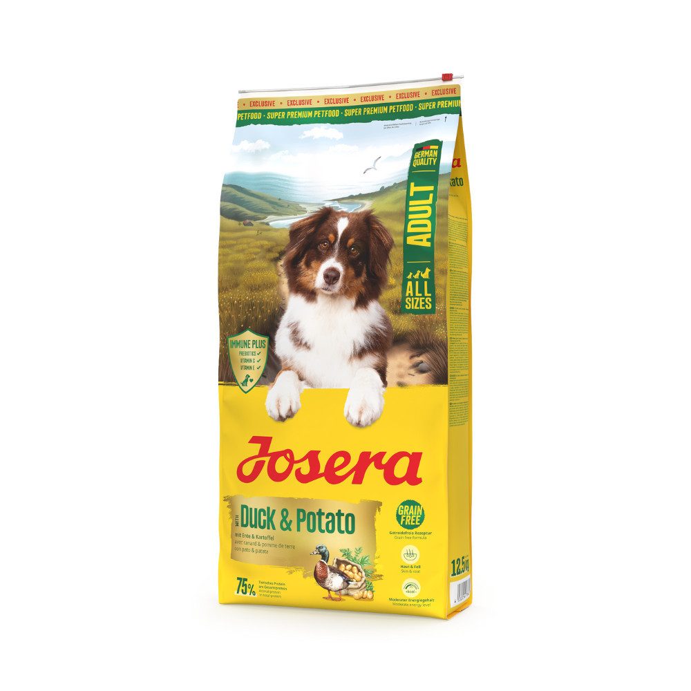 Josera Duck & Potato 12,5kg, Adult All Size, für ausgewachsene Hunde aller Größen