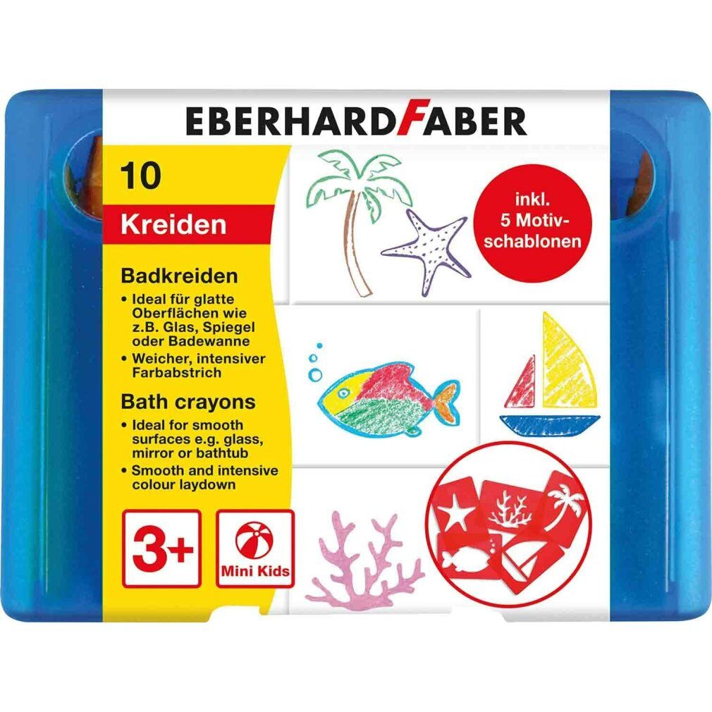 Eberhard Faber Kreidemarker 10 Badkreide Bad-Buntstifte farbsortiert