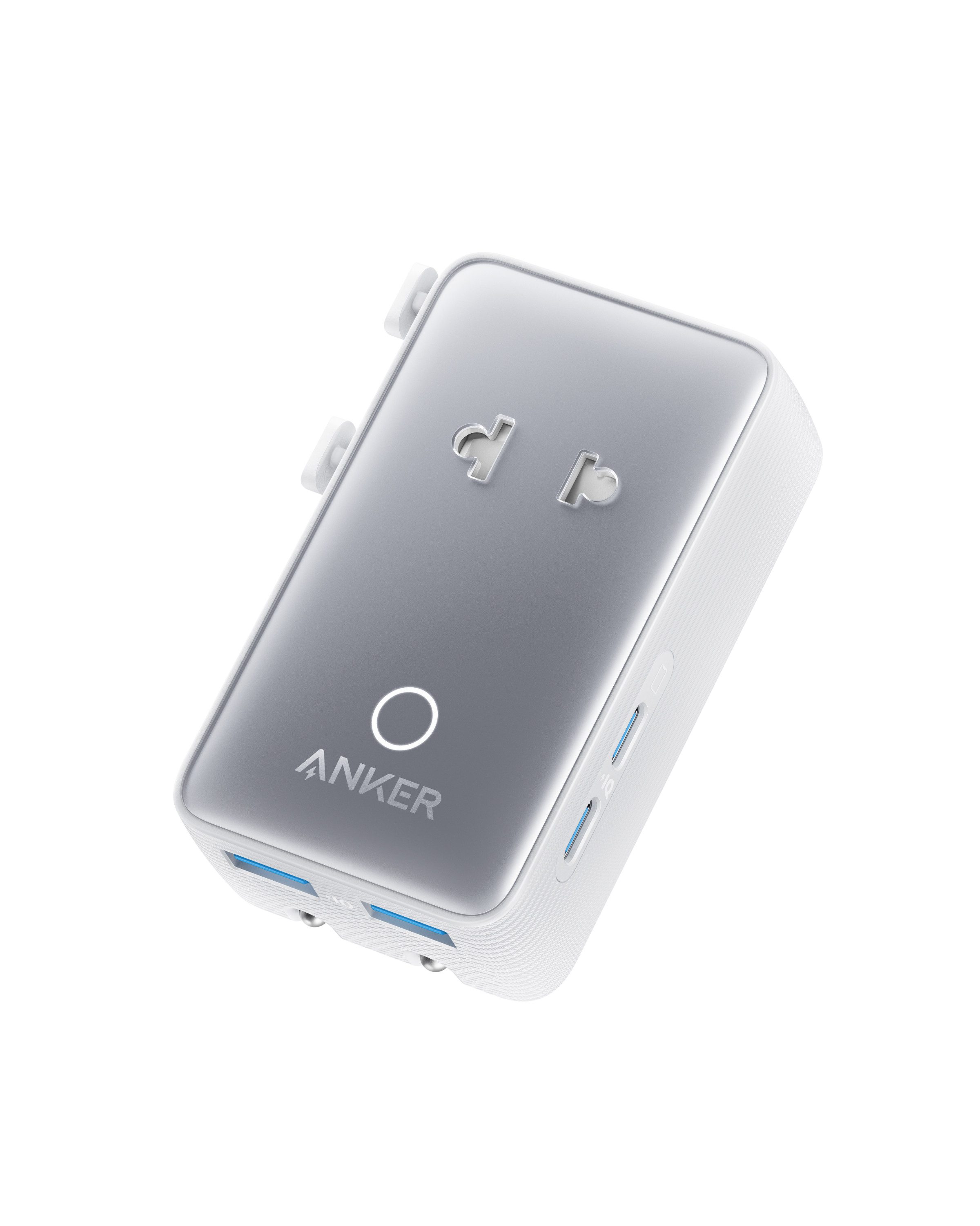 Anker Anker Nano 5-in-1 Reiseadapter Weltweit mit 2USB C, 2USB A und 1AC Adapter, Steckdosenadapter einsetzbar in über 200 Ländern