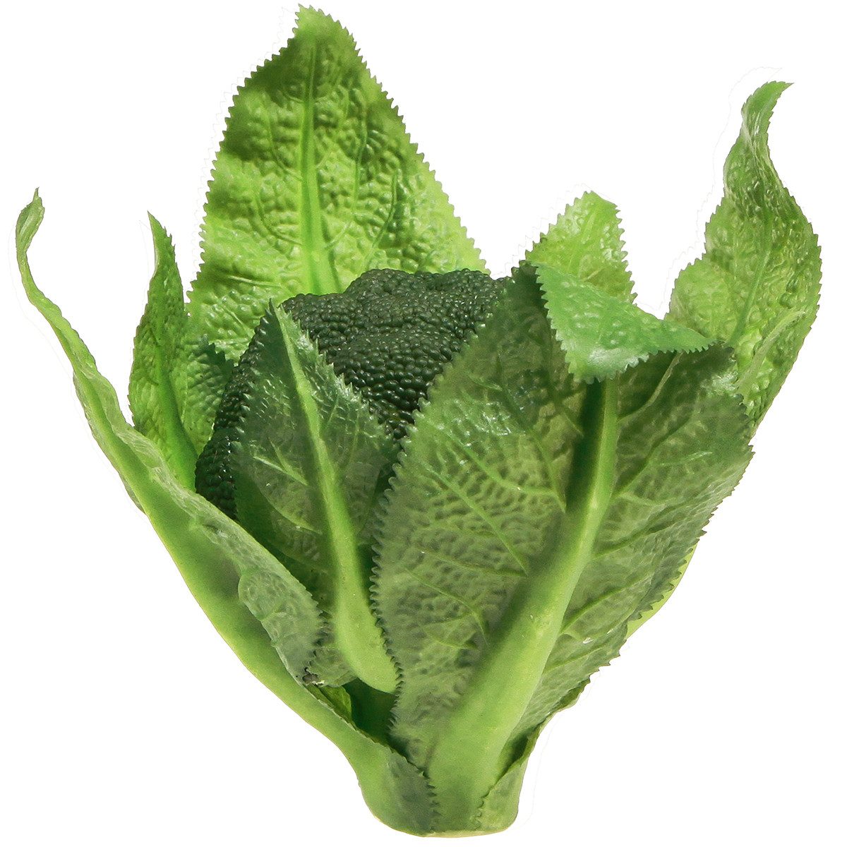 Kunstpflanze Künstlicher Brokkoli Deko Gemüse Real-Touch Grün Ø12cm H15cm, Viana, Höhe 15 cm