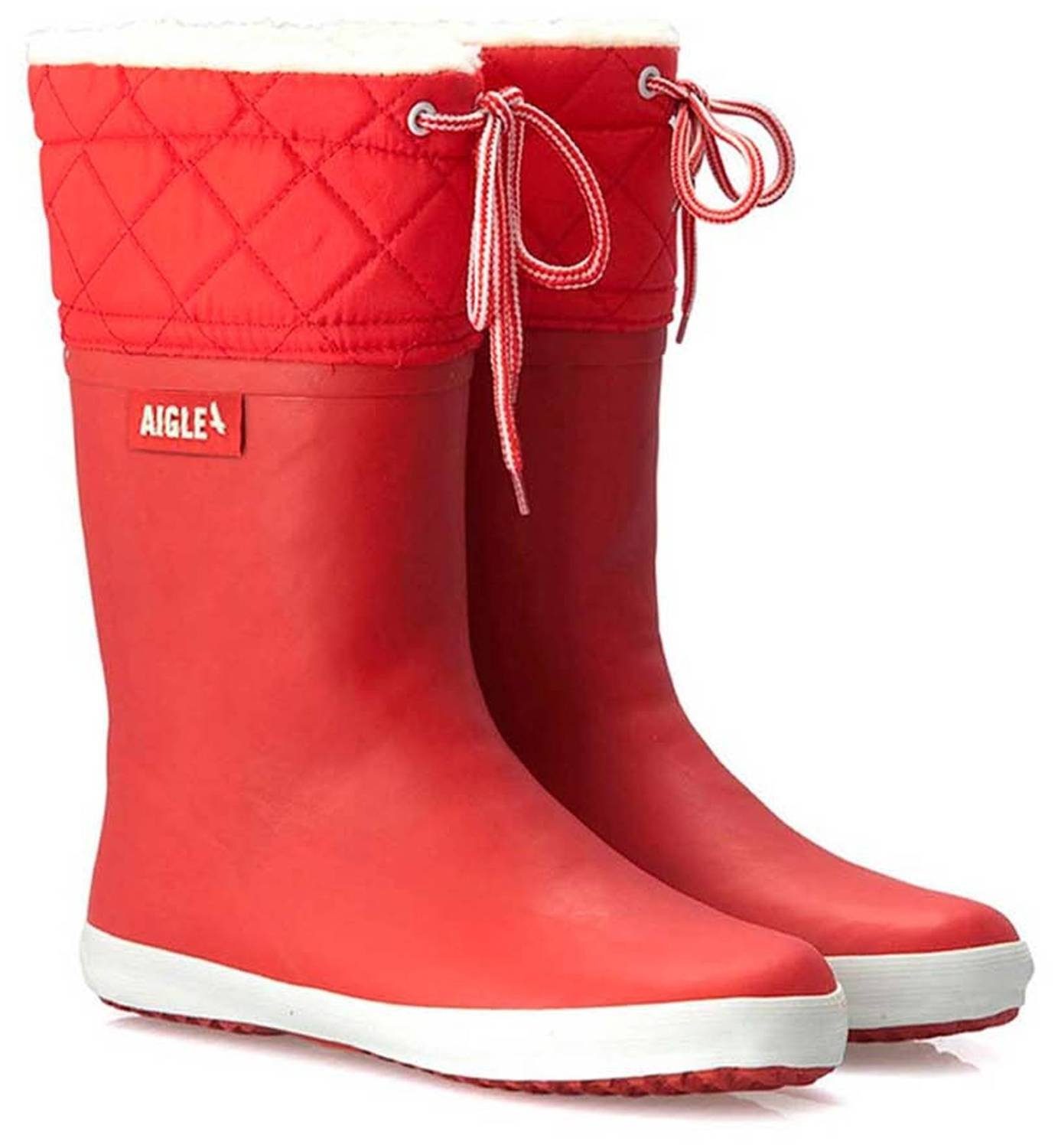 Aigle Aigle Giboulee 2 Gummistiefel Rouge/Blanc