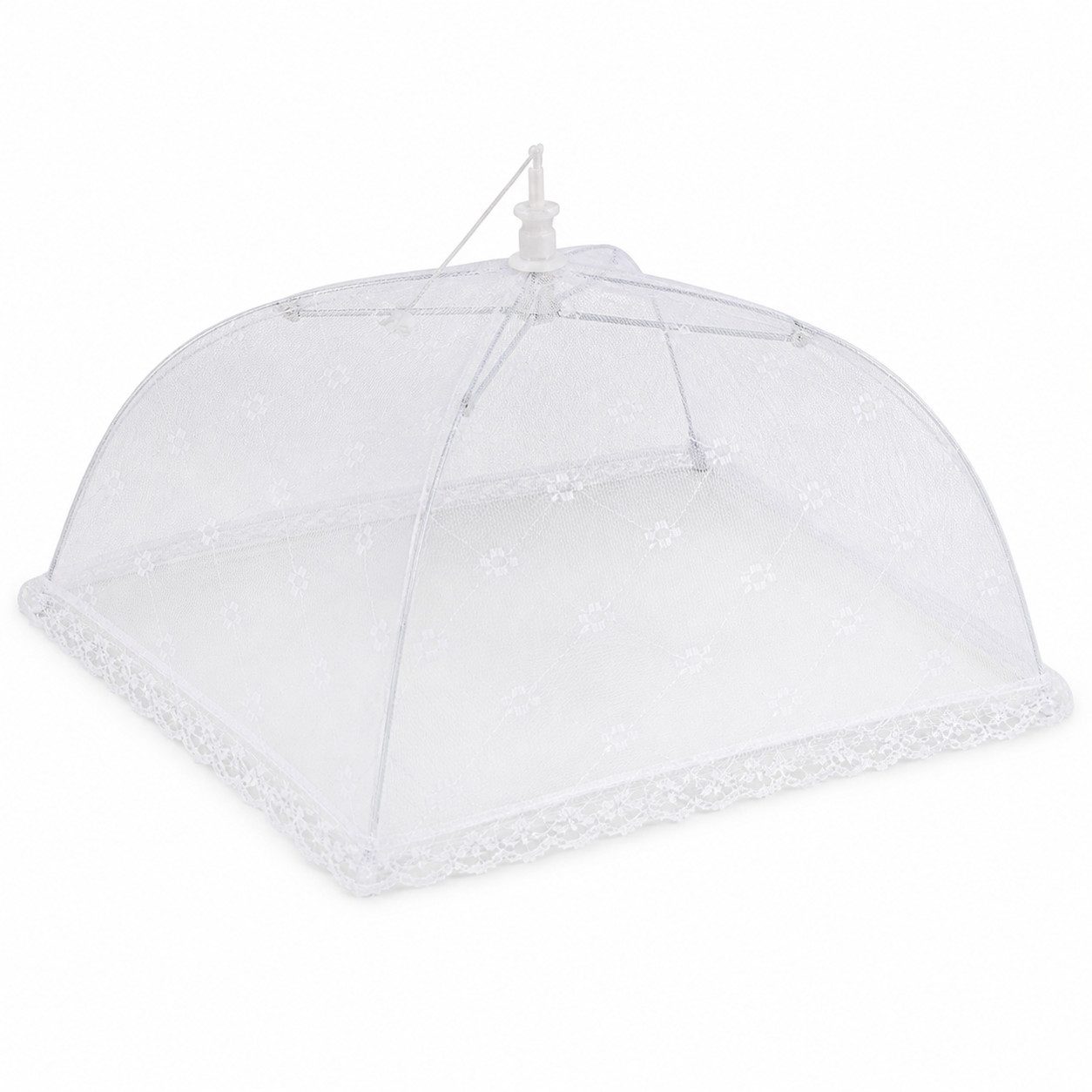 ReWu Fliegengitter-Gewebe Fliegenhaube faltbar 35 x 35 cm weiß, (1-St), Fliegenhaube