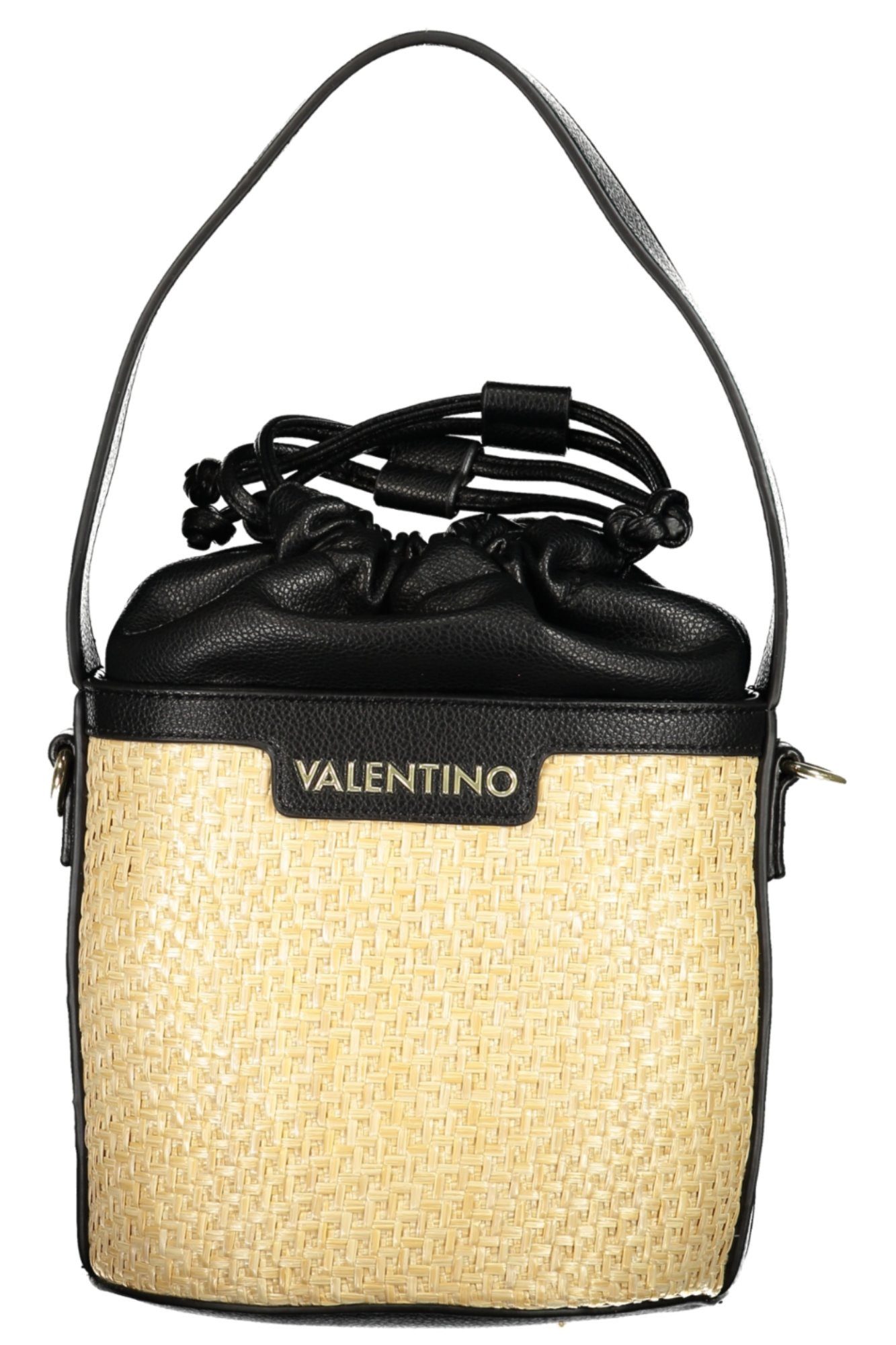 Valentino Umhängetasche, Elegante schwarze Beuteltasche mit verstellbarem Schultergurt, ideal f