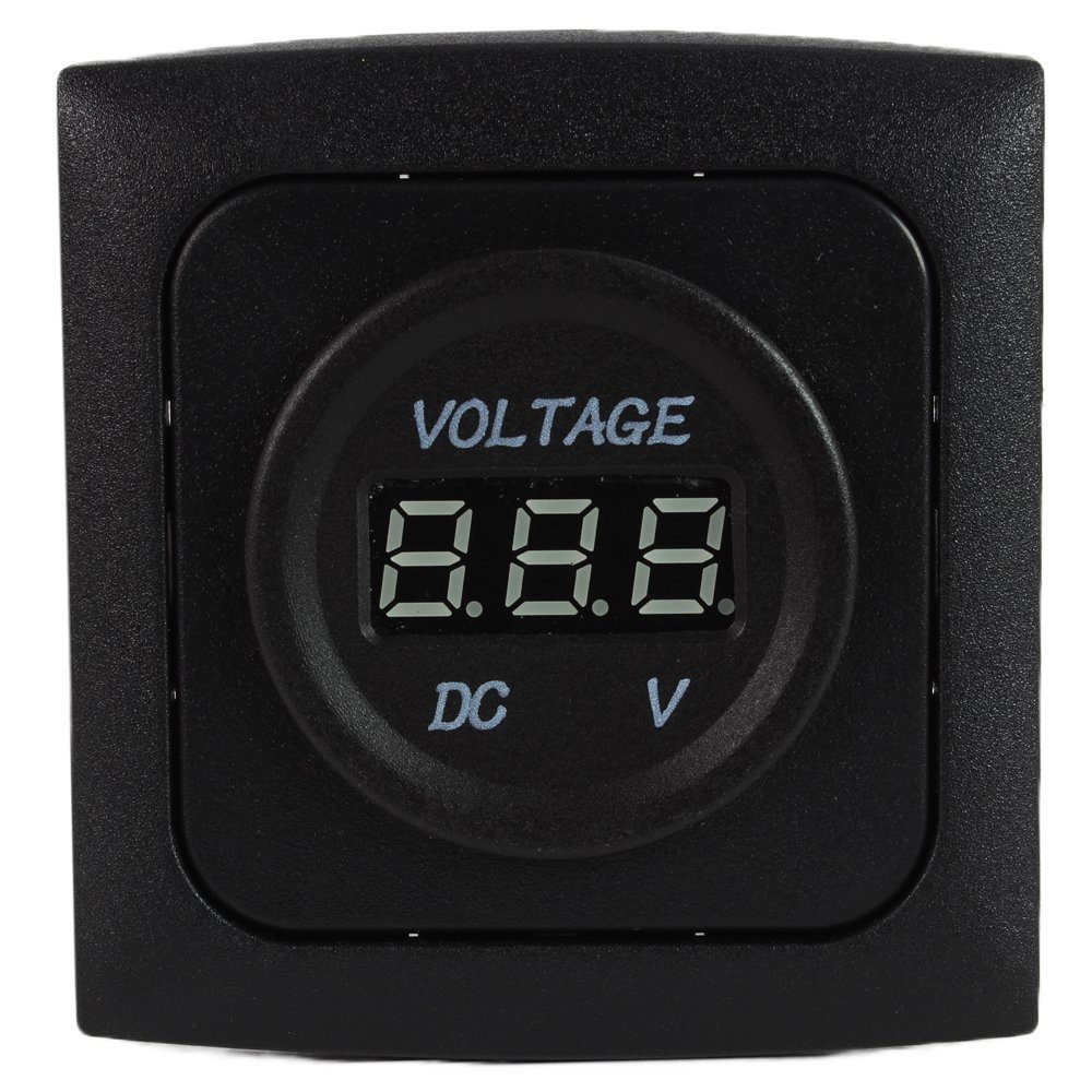 HABA B.V. Steckdose C-Line Steckdose Digtal 12 + 24 Volt + Rahmen + Isodose