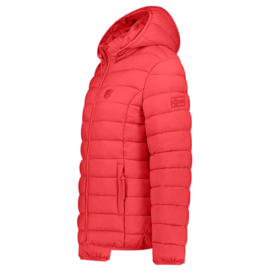 Geographical Norway Steppjacke Hochwertige Outdoorjacke Übergangsjacke Leicht mit Kapuze