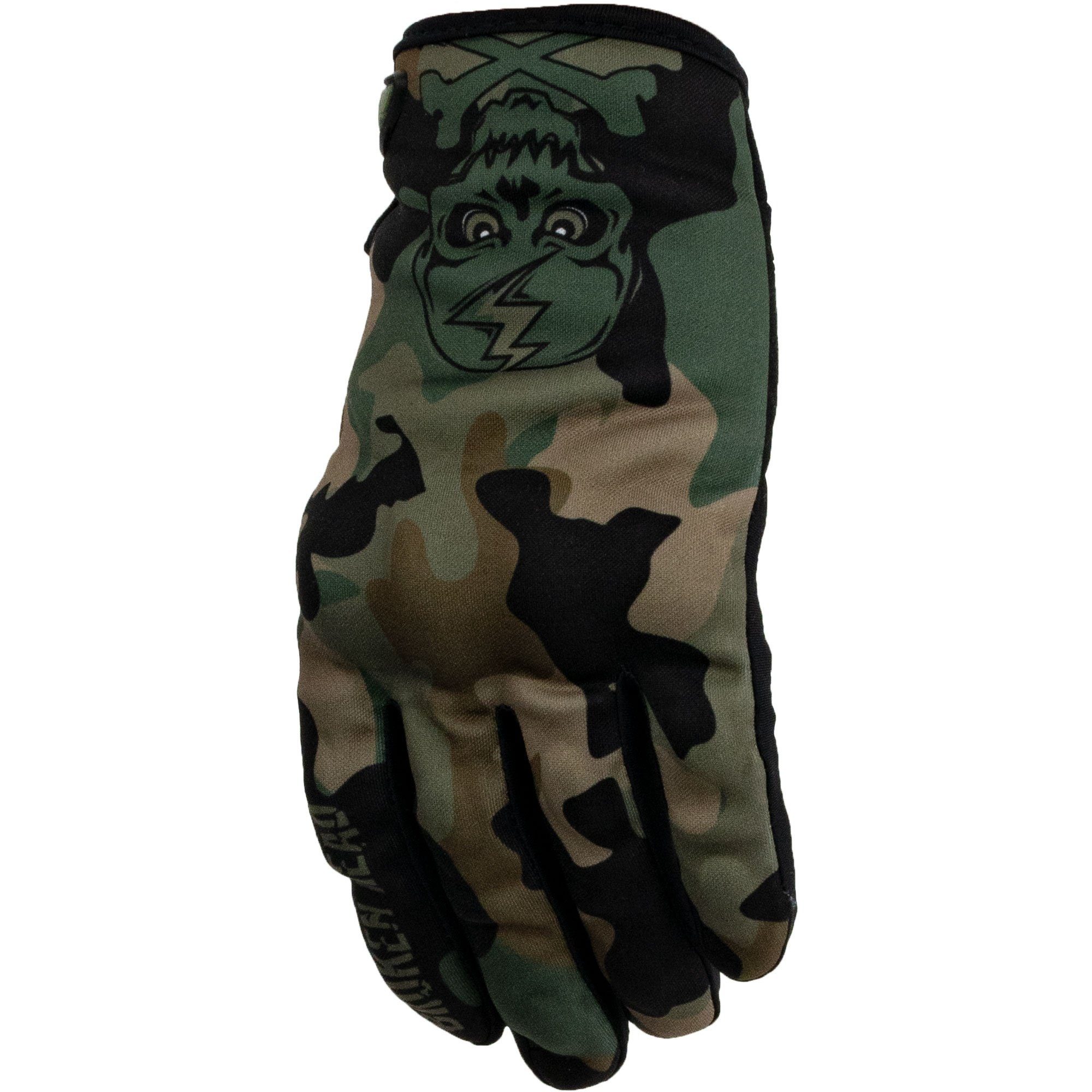 Broken Head Motorradhandschuhe MX-Handschuhe Rebelution Camouflage Grün Weiteneinstellung