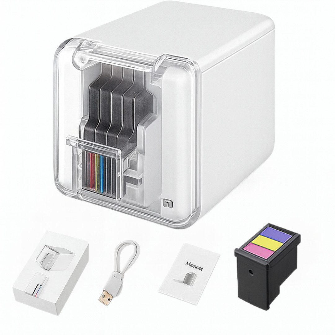 Diyarts Tintenstrahldrucker, (WLAN (Wi-Fi), Mobiler Handheld-Farbdrucker – WLAN, Bluetooth, 1200 dpi, 160 g)