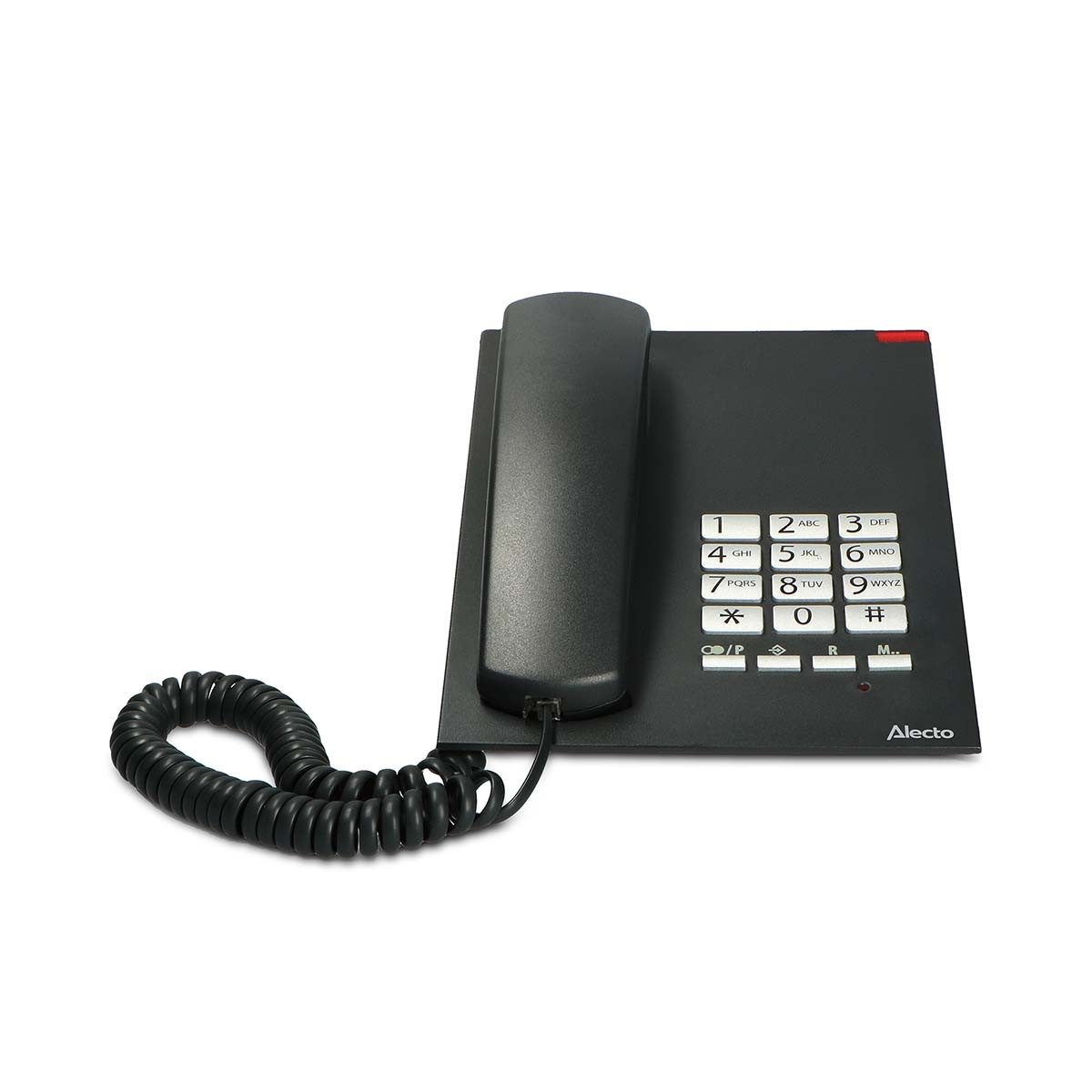 Alecto CW20 Festnetztelefon (Mobilteile: 1, Analog (PSTN), Schnurgebundenes Haustelefon, 10 Schnellwahltasten & Rufnummern-WZ)