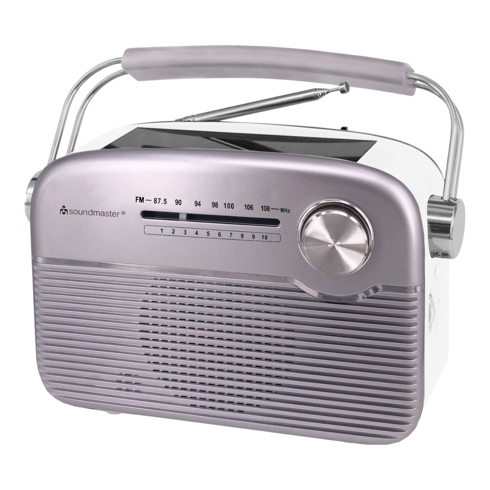 TR480 tragbares Radio mit Solar und Lithium Akku Retro Kopfhörerbuchse Retro-Radio