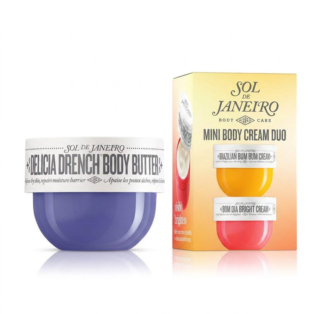 Sol de Janeiro Körpercreme Sol de Janeiro Brazilian Delícia Body Butter Travel Set Duo, Pflegendes Körperpflege Duo ideal für Reise und Alltag