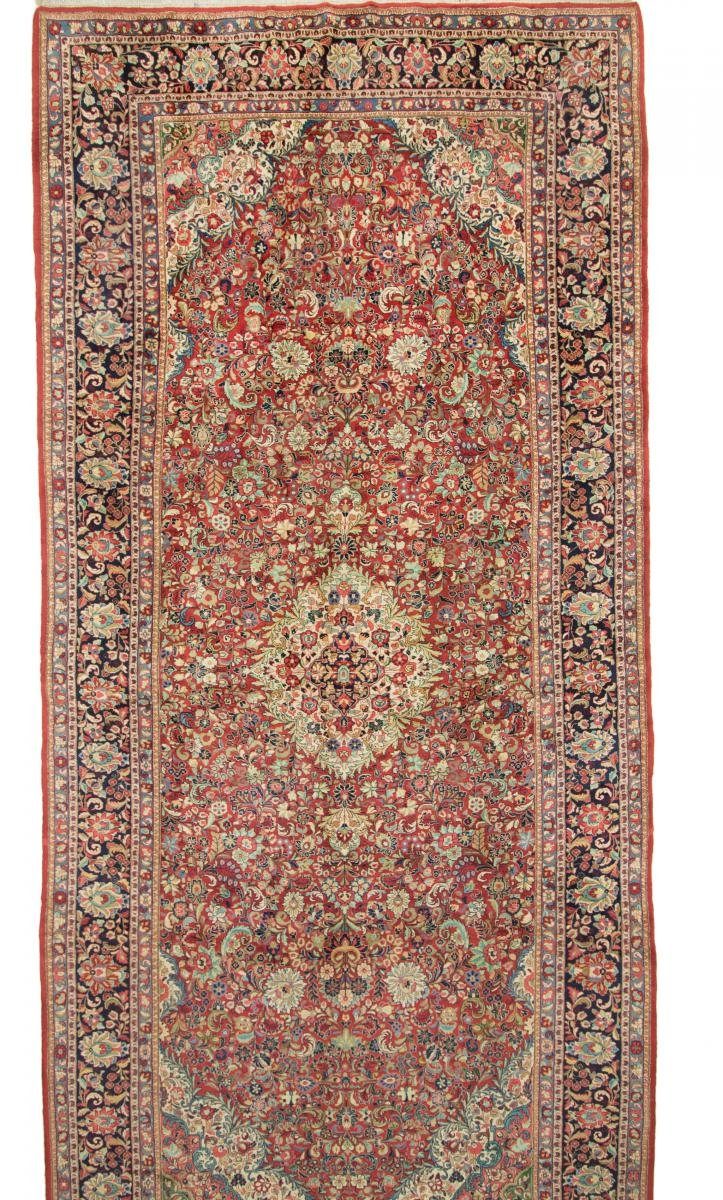 Orientteppich Isfahan 298x589 Handgeknüpfter Orientteppich / Perserteppich Läufer, Nain Trading, rechteckig, Höhe: 8 mm