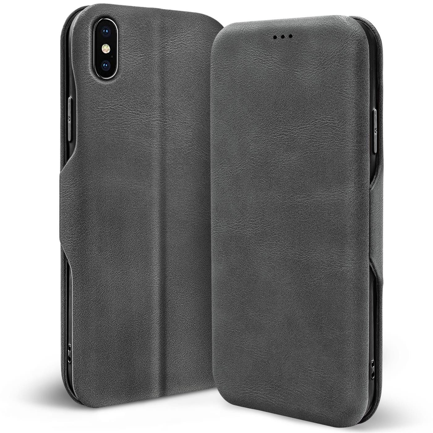 CoolGadget Handyhülle Premium Klapptasche Wallet Case für Apple iPhone Xs Max 6,5 Zoll, Handy Tasche mit Kartenfach Book Schutzhülle