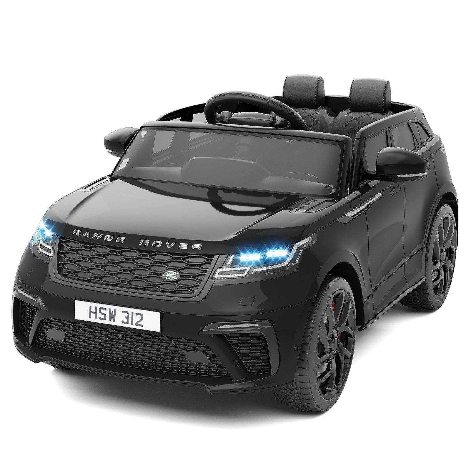 GarveeMore Elektro-Kinderauto 12V Kinder Elektroauto Land Rover Lizenziertes Mit 2,4 GHz, 108X66X52cm, für Kinder von 3+ Jahren, belastbar bis 30 kg