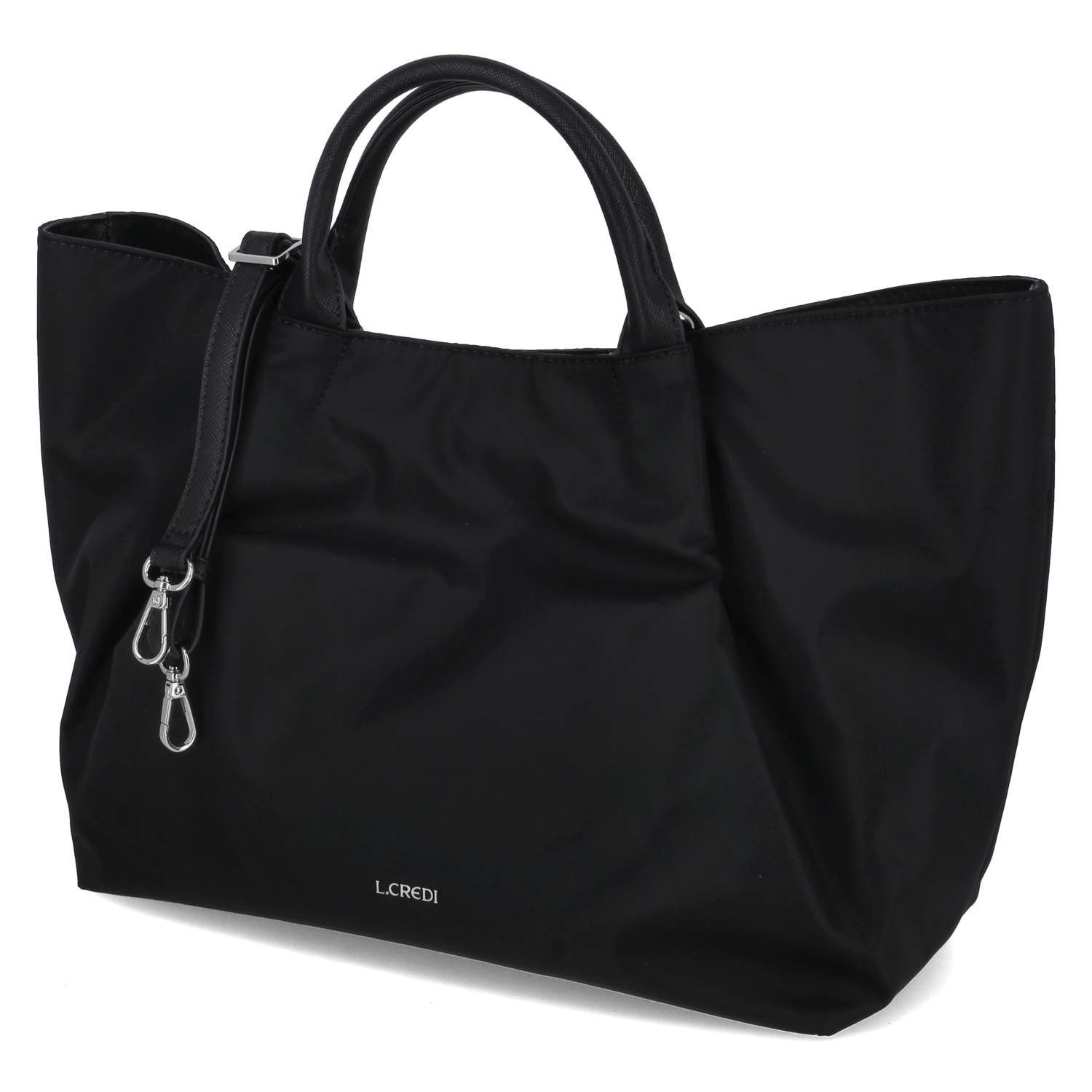 L. CREDI Handtasche L.Credi 1006529/200 Damen Shopper Textil & Synthetik black