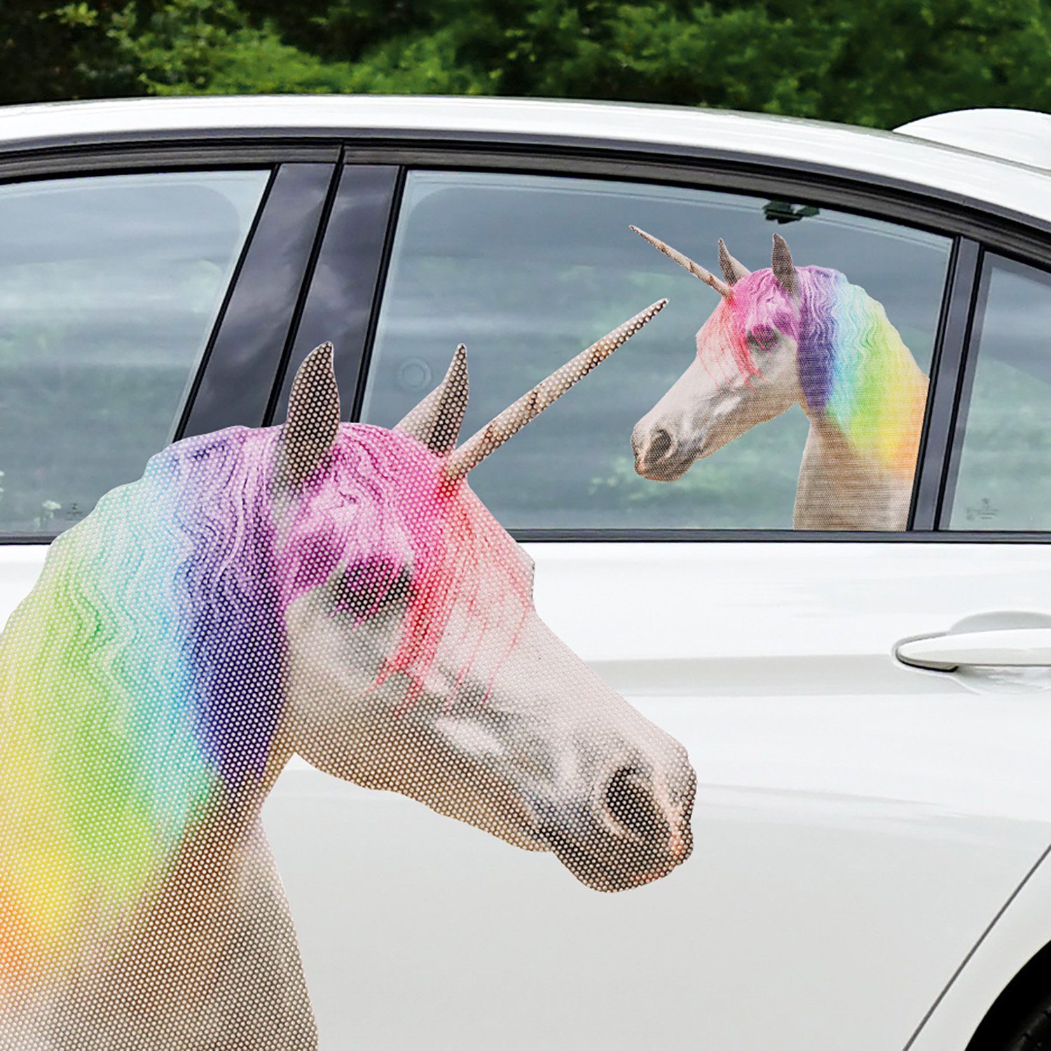 Thumbs Up Fenstersticker Ride With Unicorn günstig online kaufen