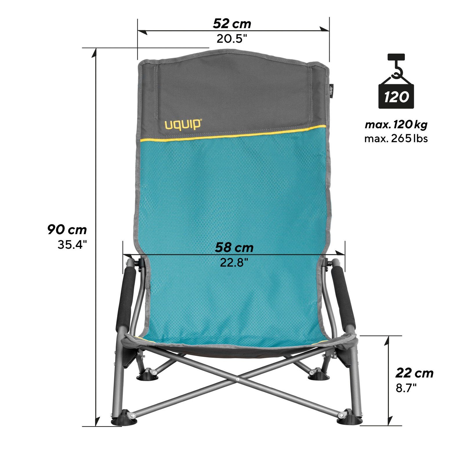 UQUIP Campingstuhl Strandstuhl Sandy XL Campingstuhl, günstig online kaufen