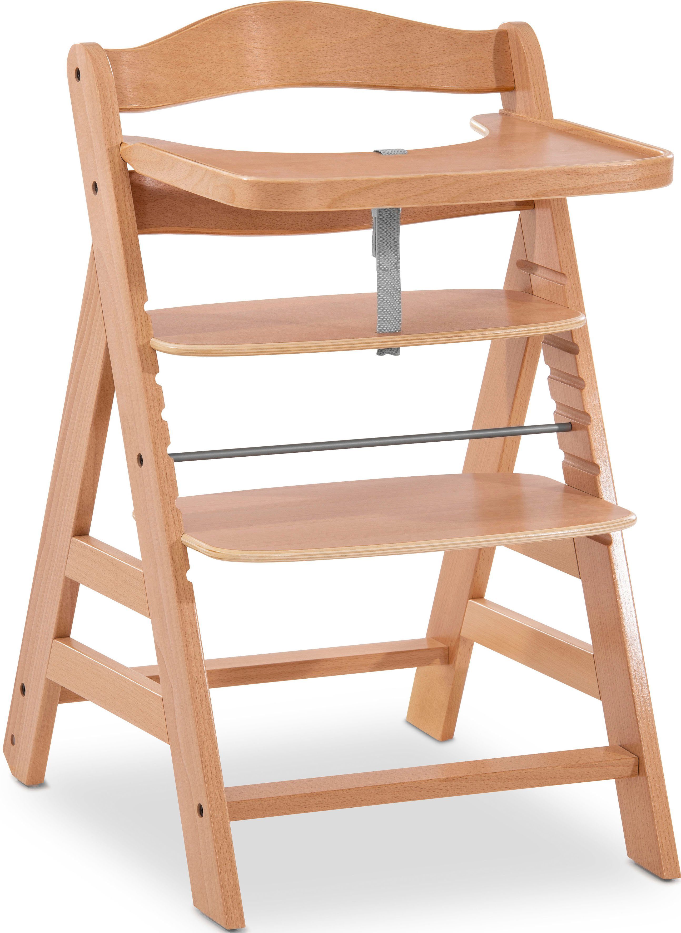 Hauck Hochstuhltablett Alpha Wooden Tray Essbrett, natur, Buchenholz, für Hochstühle Alpha+ und Alpha+ Select – Bild 5 von 5