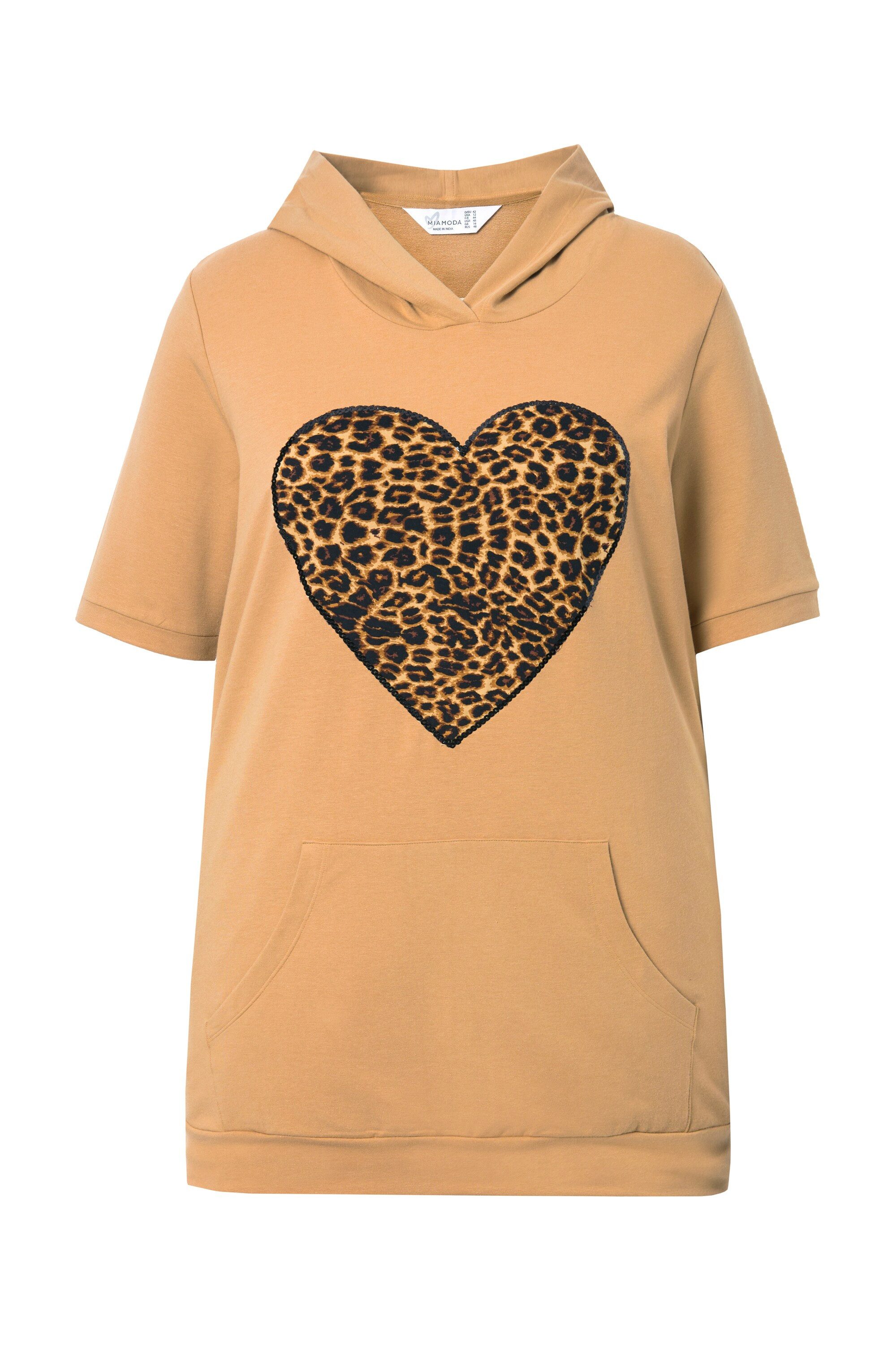 MIAMODA Sweatshirt Hoodie Loose Fit Leo-Herz günstig online kaufen